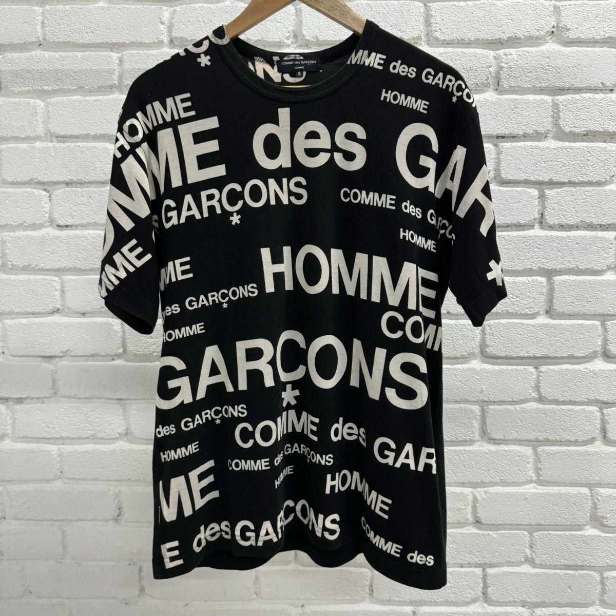 Image of Archival Clothing x Comme Des Garcons Homme 06’S Comme Des Garçons Homme Tee in Black (Size Small)