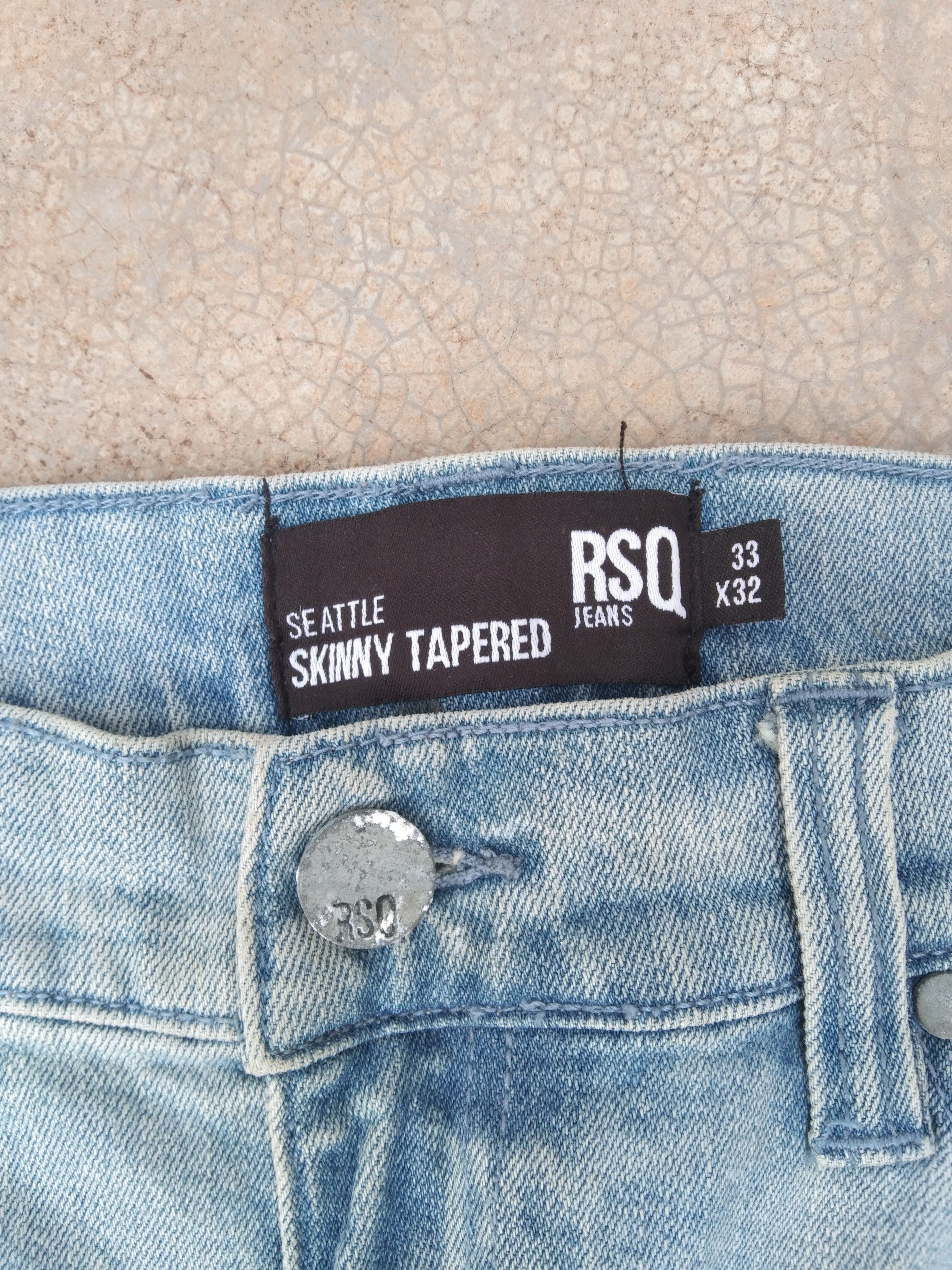 Rsq RSQ Jeans Skinny Tapered Balmain Style 33x32 Size US 33 - 8 Thumbnail