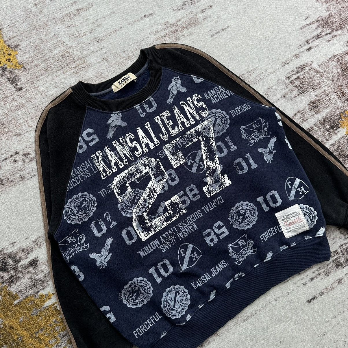 Japanese Brand VINTAGE KANSAI JEANS OVERPRINT VERY RARE Size US XXS / EU 40 - 3 Thumbnail