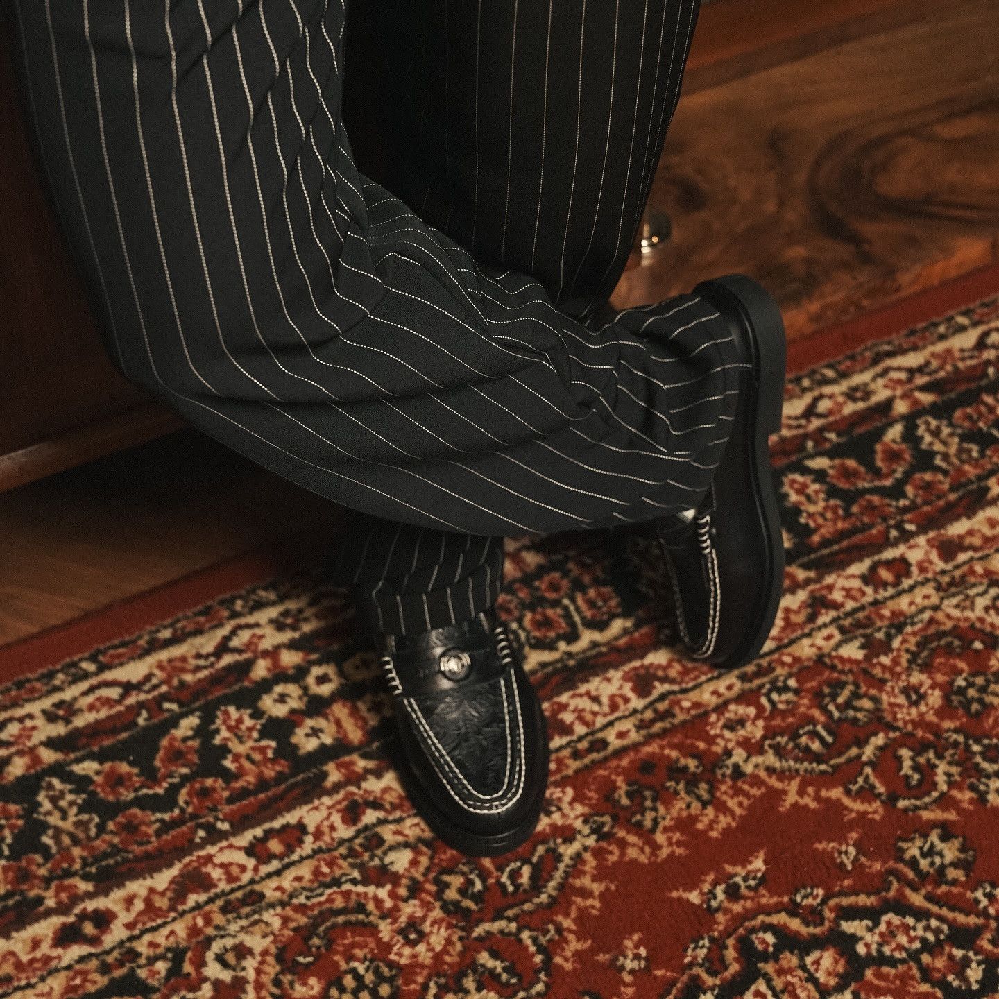 Designer Paradox Classic Black Croco Pattern Size US 10 / EU 43 - 6 Thumbnail