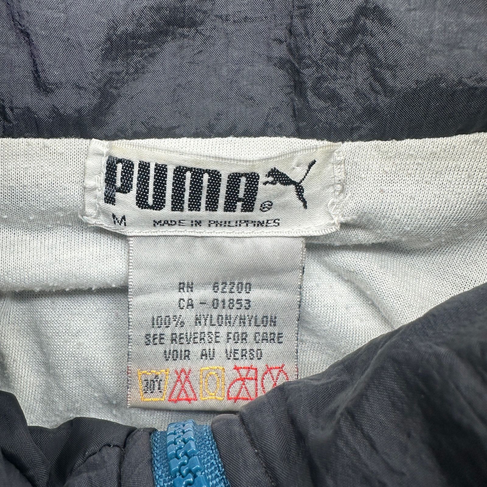 Puma VTG 90s Puma Windbreaker Jacket Men Medium Blue Lined Size US M / EU 48-50 / 2 - 3 Thumbnail