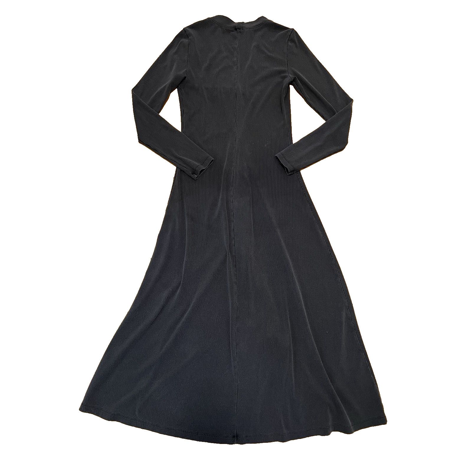 & Other Stories Wilfred Ines Ribbed Knit Midi Dress in Black Medium A003011 Size M / US 6-8 / IT 42-44 - 8 Thumbnail