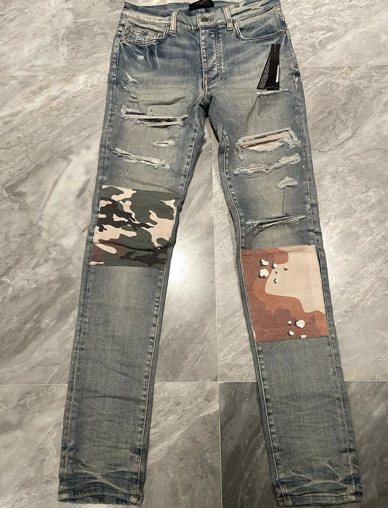 Amiri Amiri multi-element blue denim Size US 30 / EU 46 - 1 Thumbnail