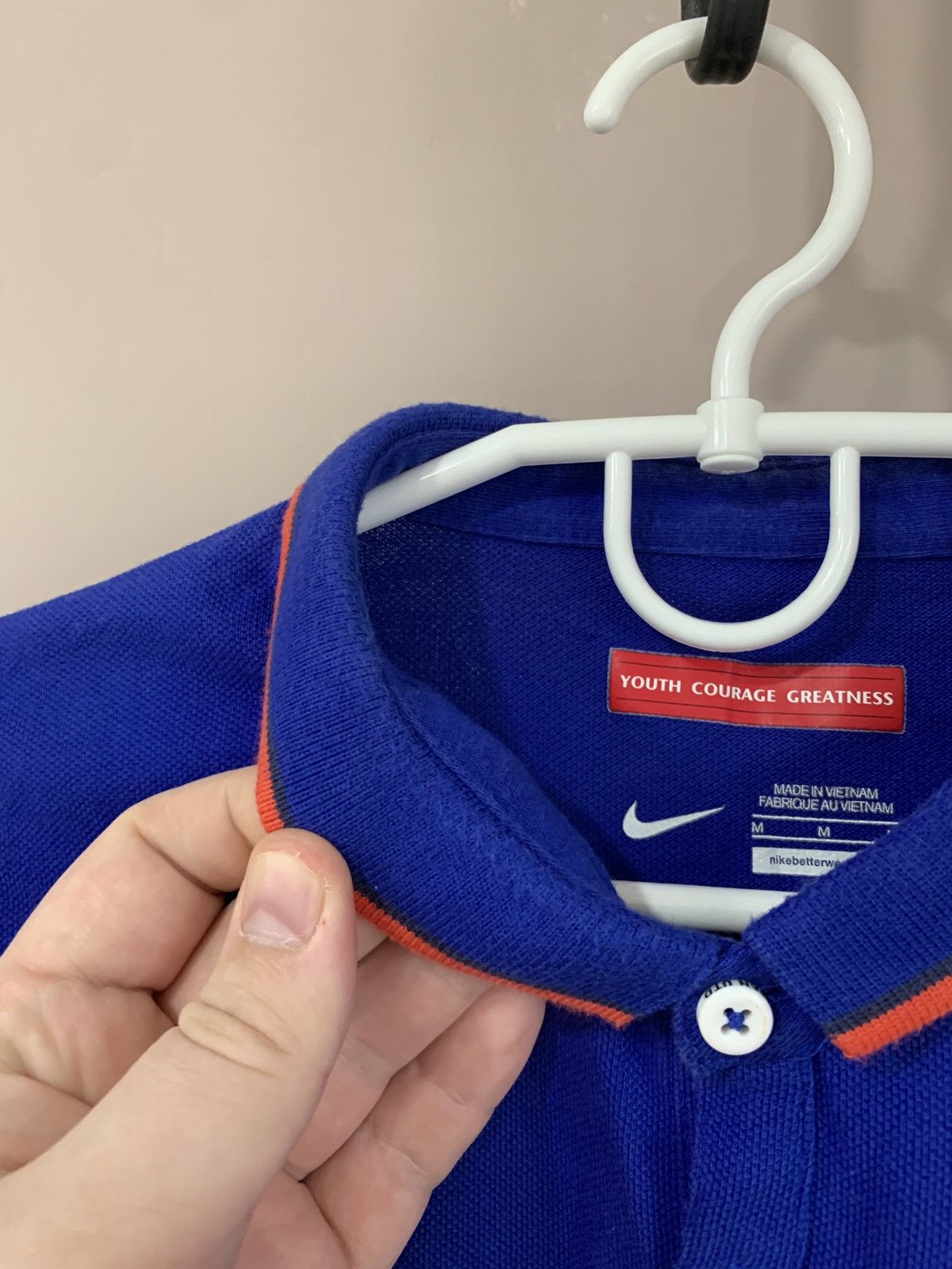 Nike Manchester United Nike blue polo shirt football soccer Size US M / EU 48-50 / 2 - 9 Thumbnail