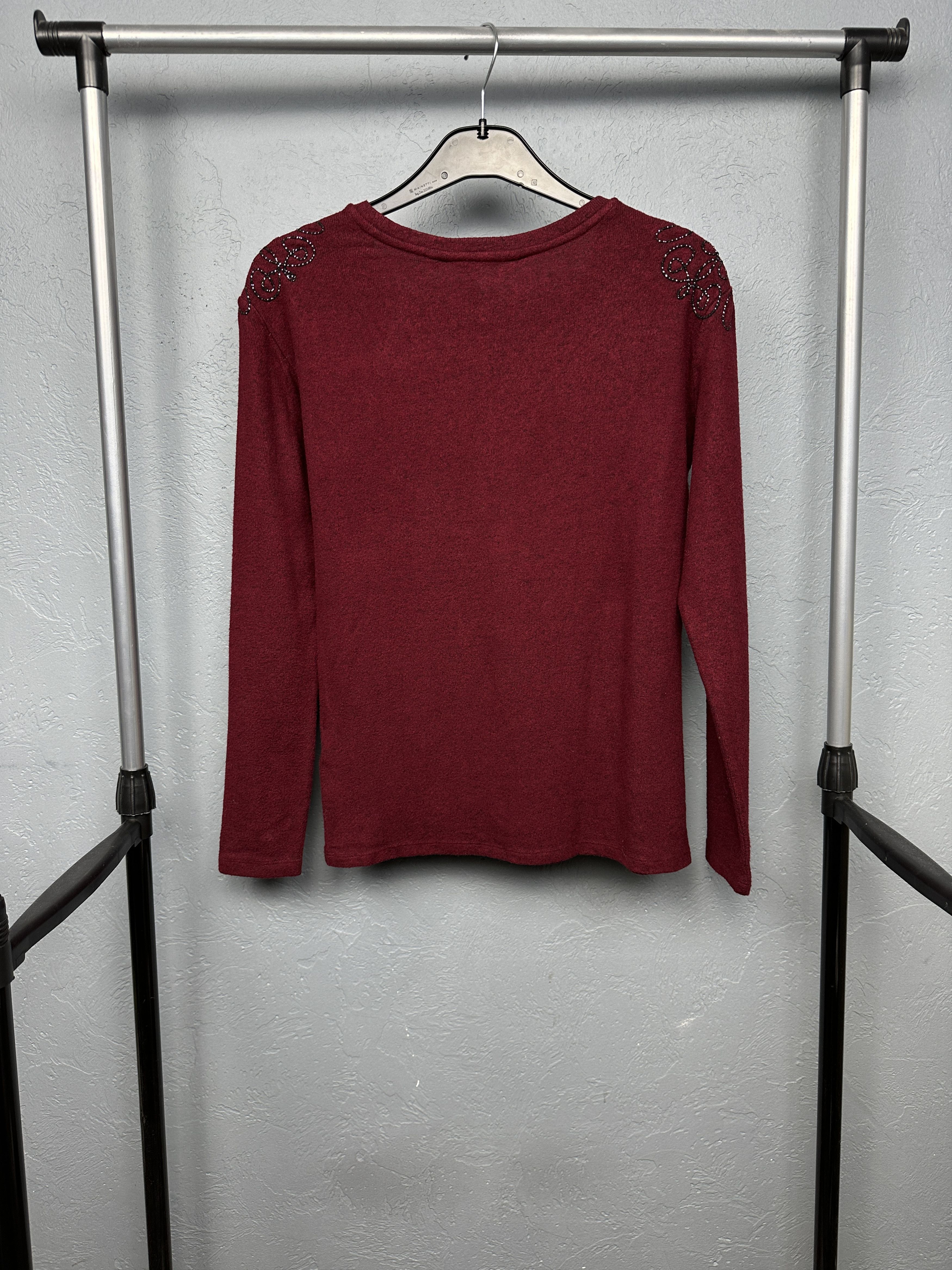 Other Naf Naf Womens V-Neck Wool Sweater Jumper Size M / US 6-8 / IT 42-44 - 6 Thumbnail