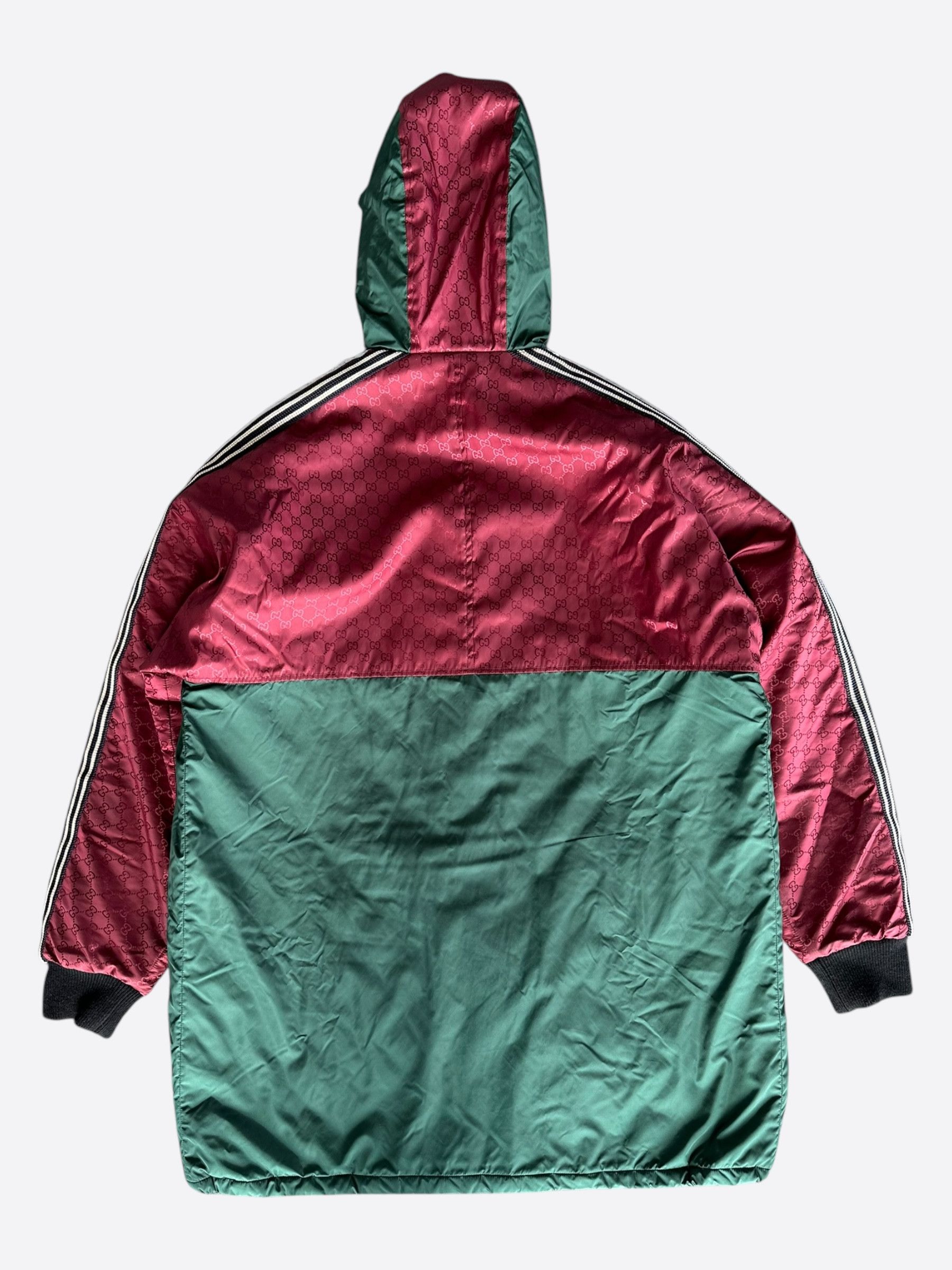 Gucci Gucci Green & Red GG Monogram Long Puffer Jacket Size US L / EU 52-54 / 3 - 2 Thumbnail