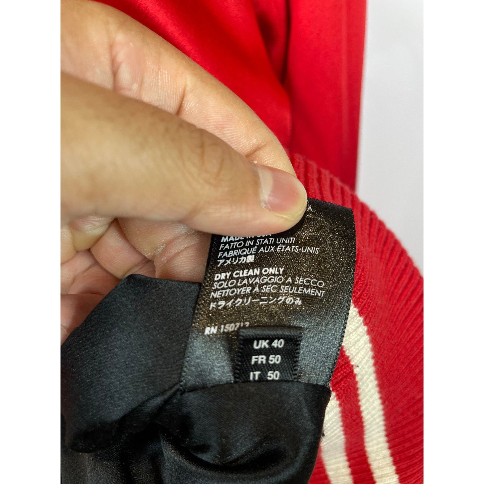 Amiri Amiri Varsity Red Satin Jacket Size US L / EU 52-54 / 3 - 5 Thumbnail