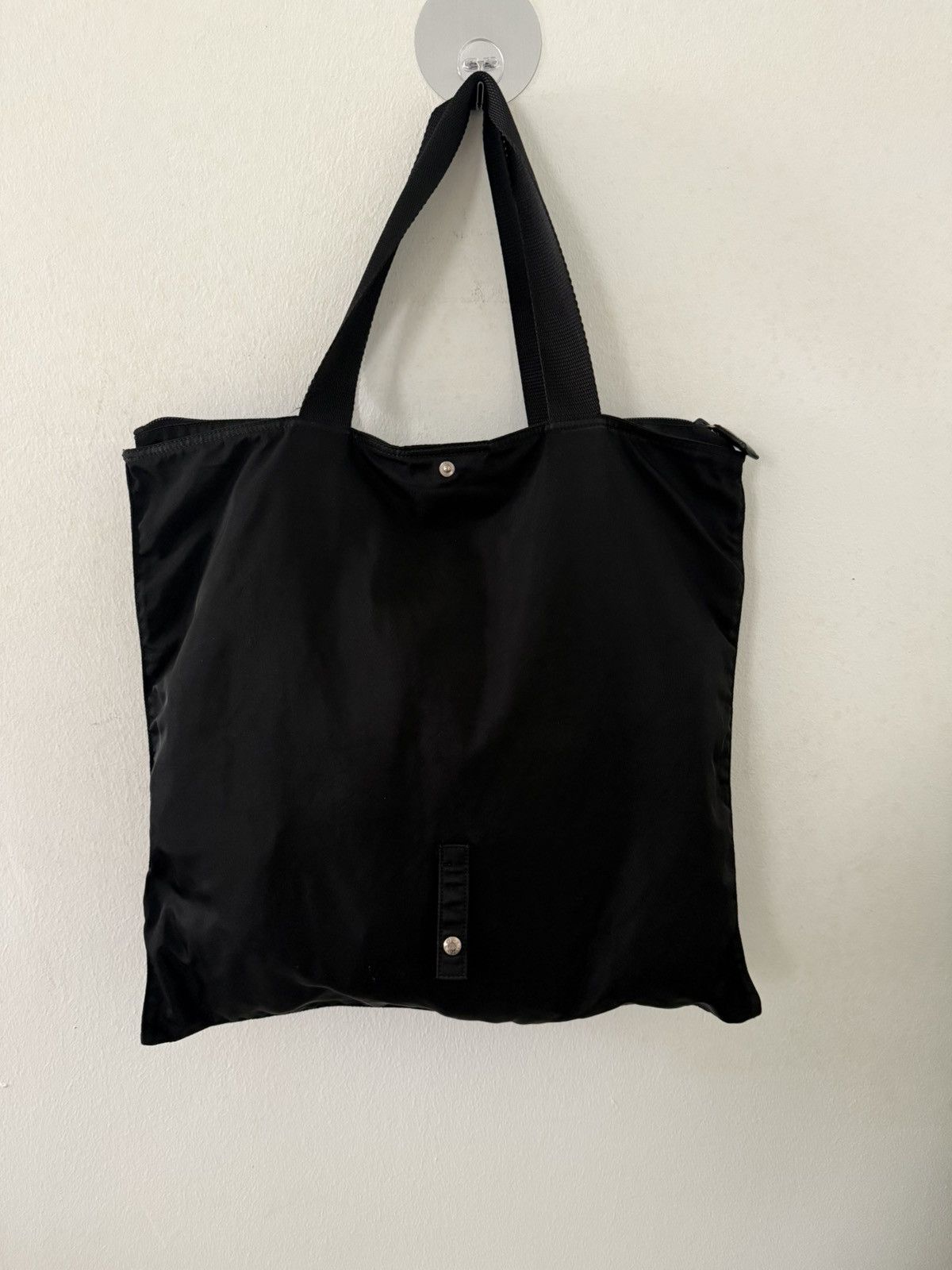 Prada PRADA black nylon tote bag saiz 16x16 inches made in ITALY Size ONE SIZE - 6 Thumbnail