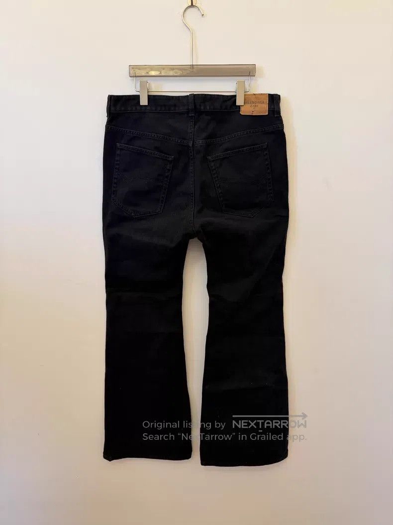 Balenciaga Balenciaga size M Black Flared Denim Pants Size US 27 - 2 Thumbnail