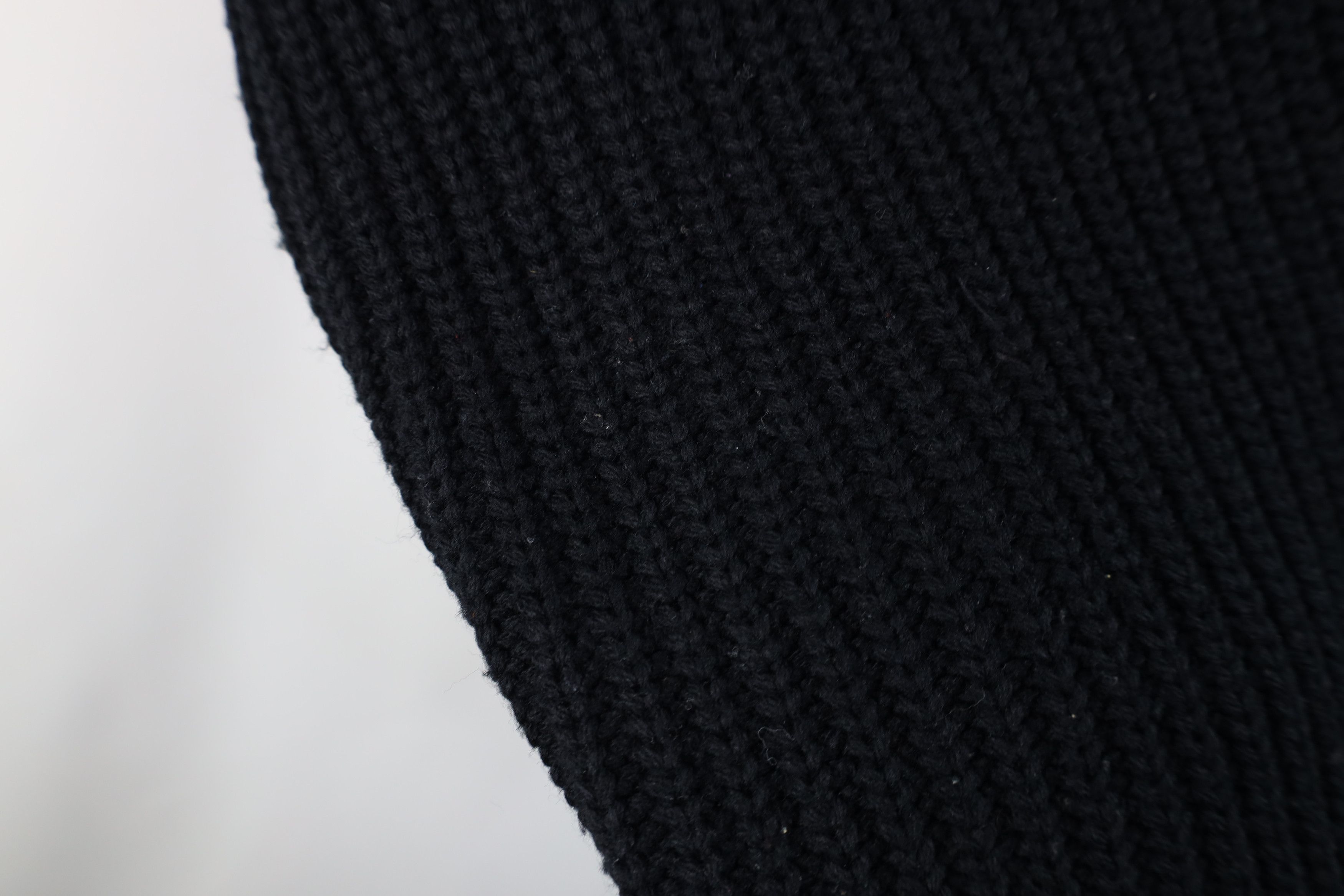Vintage Vintage 90s Streetwear Chunky Ribbed Knit Sweater Black Size US XL / EU 56 / 4 - 6 Thumbnail