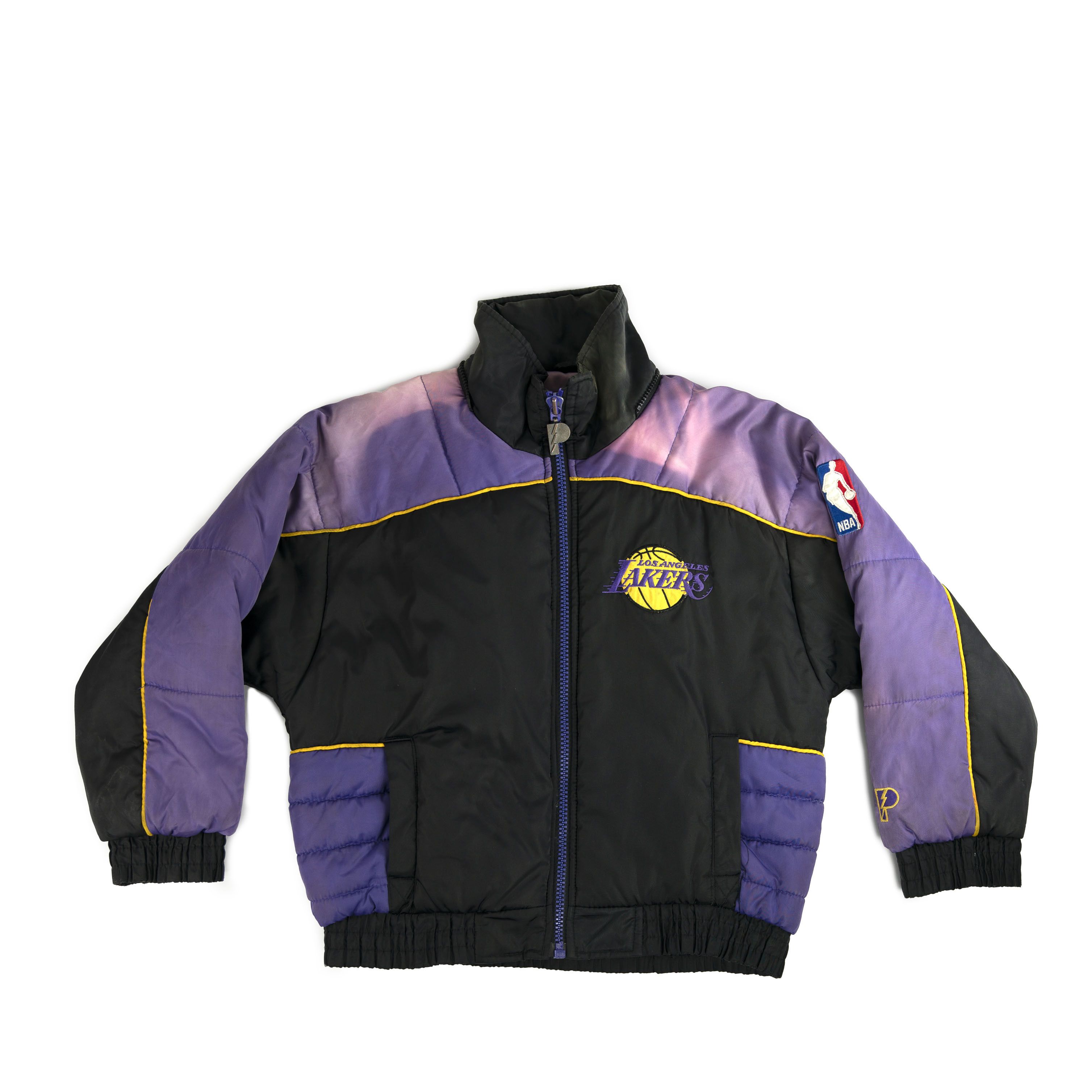 NBA Vintage 1990's Pro Player LA Los Angeles Lakers Jacket Faded Size US M / EU 48-50 / 2 - 1 Thumbnail