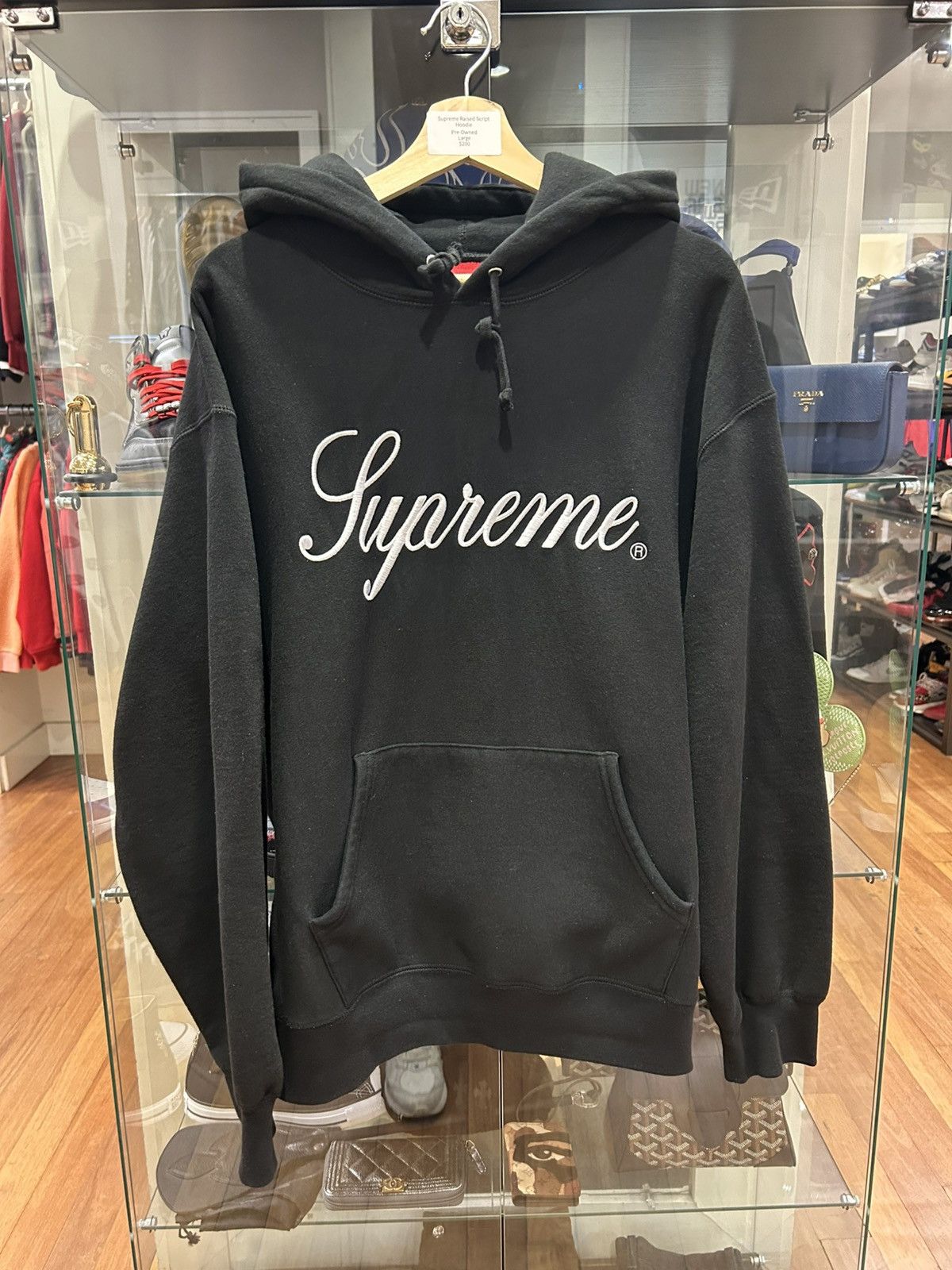 Supreme Supreme Raised Script Hoodie | Grailed