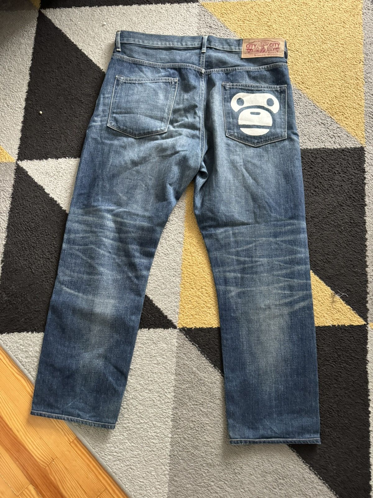 Bape Bape Sad Jeans Size L Size US 40 / EU 56 - 2 Thumbnail