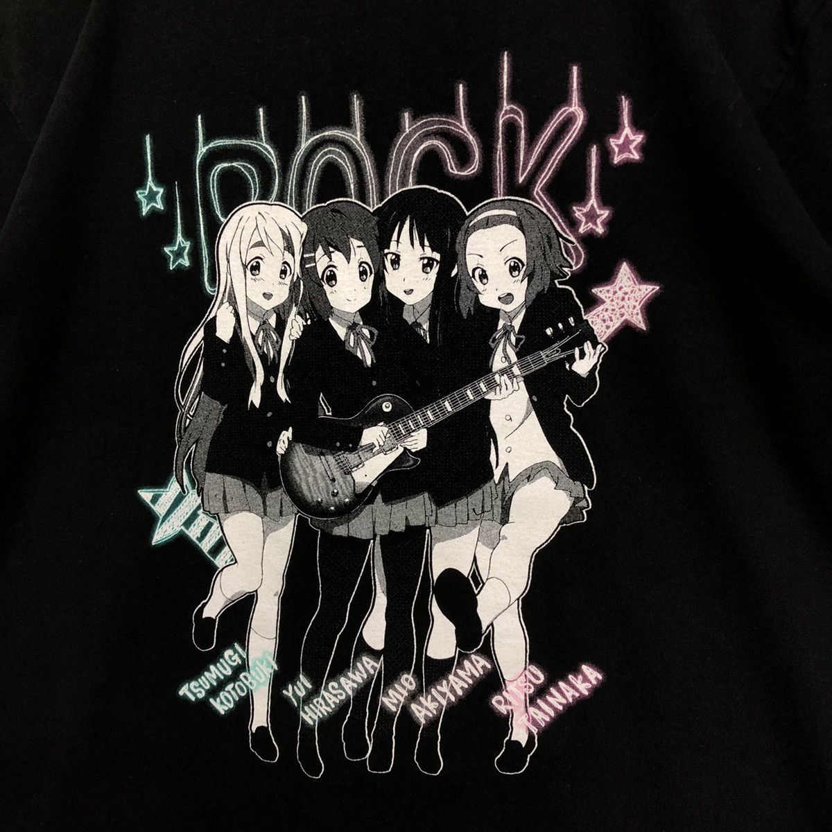 Anime Vintage K-On X Cospa Anime Band Line-Up Grafiti Tshirt Size US M / EU 48-50 / 2 - 3 Thumbnail