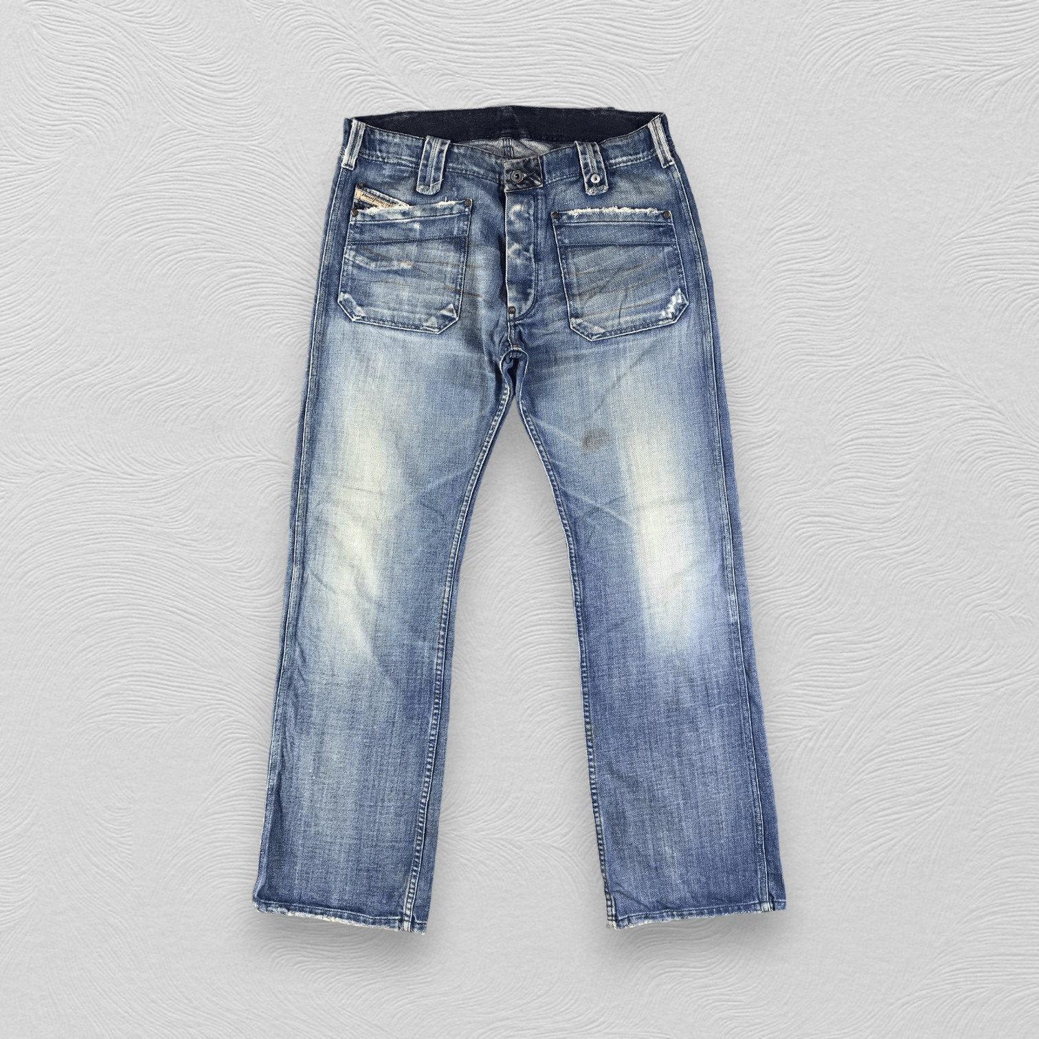 Diesel Diesel Bush Pants Jeans Faded Blue Denim KJ1620 Size US 32 / EU 48 - 1 Thumbnail