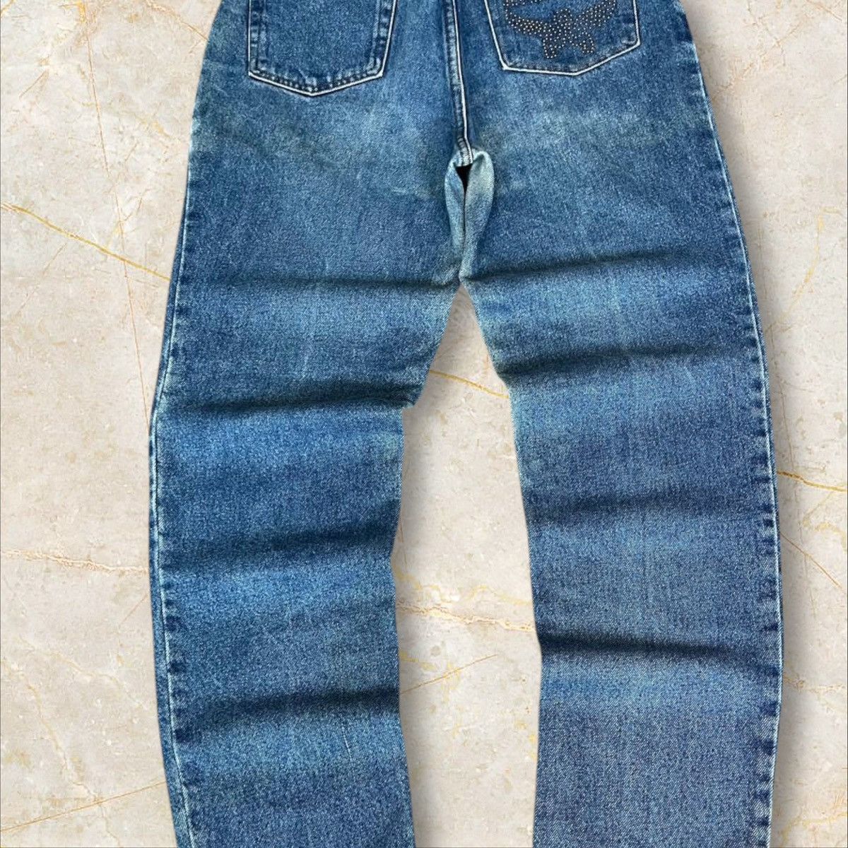 MCM MCM italy logo big couture baggy straight jeans archive rare Size 26" / US 2 / IT 38 - 1 Thumbnail