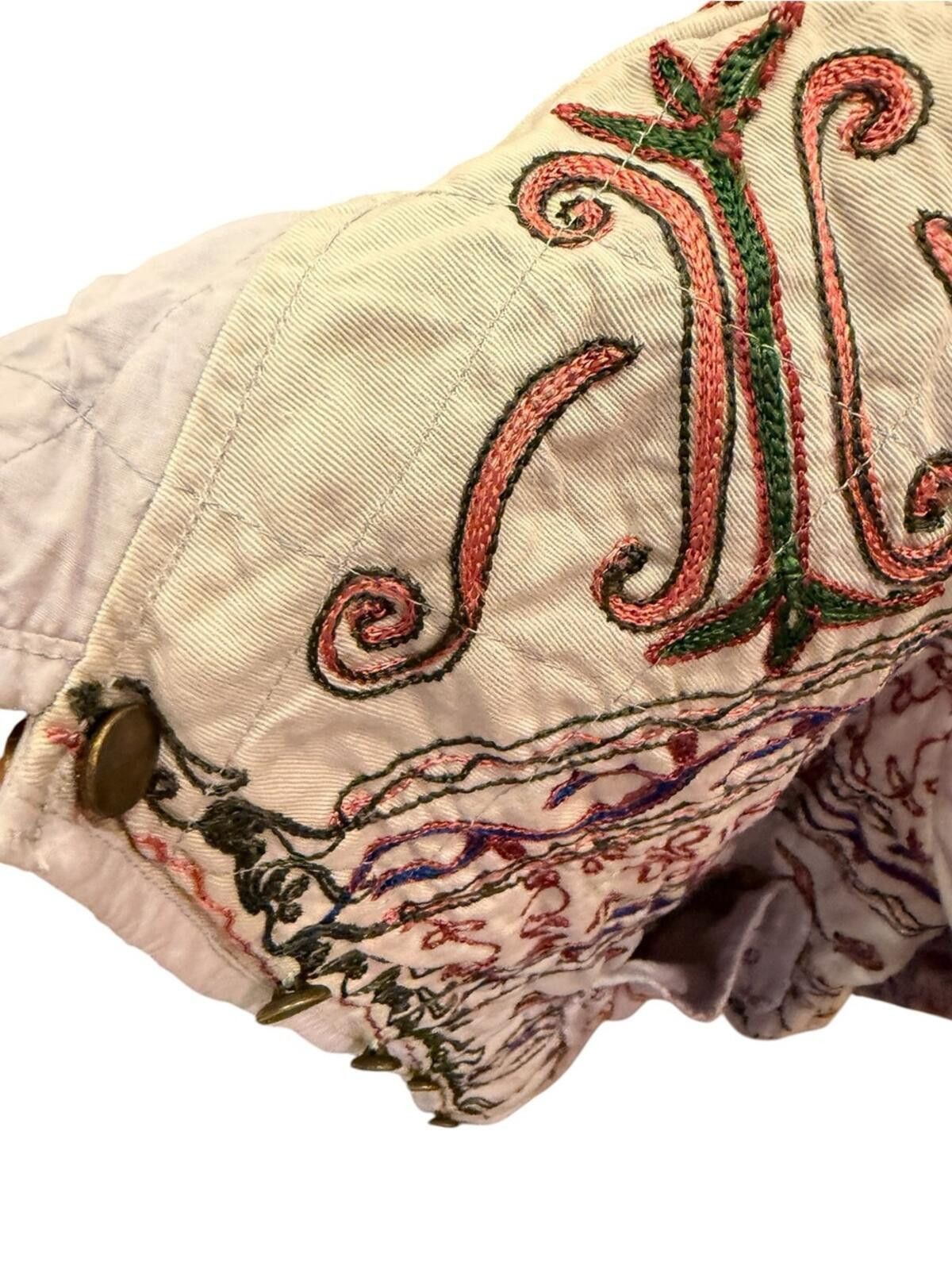 POST ARCHIVE FACTION (PAF) Women’s Boho Embroidered Reversible Quilted Cotton Jacket M Size M / US 6-8 / IT 42-44 - 8 Thumbnail