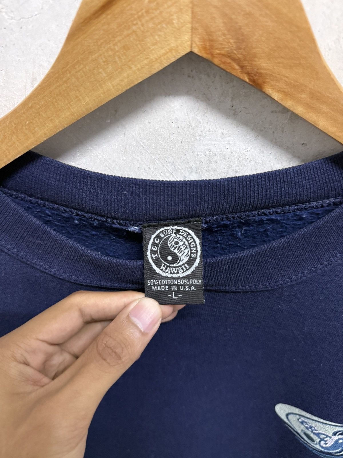 Billabong Vintage 90s T & C Surf Yin & Yang Sweatshirt Size US L / EU 52-54 / 3 - 6 Thumbnail