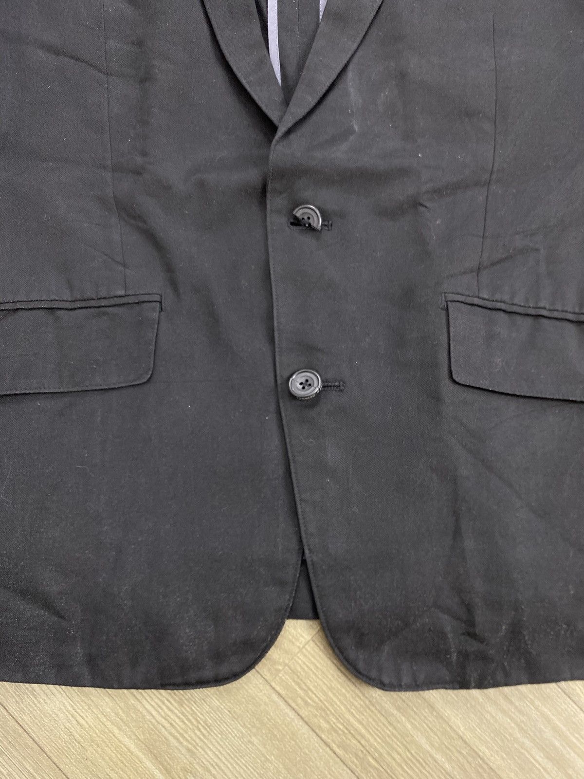 Tornado Mart Vintage Tornado Mart Japan Black Blazers Jacket Size 40R - 7 Thumbnail