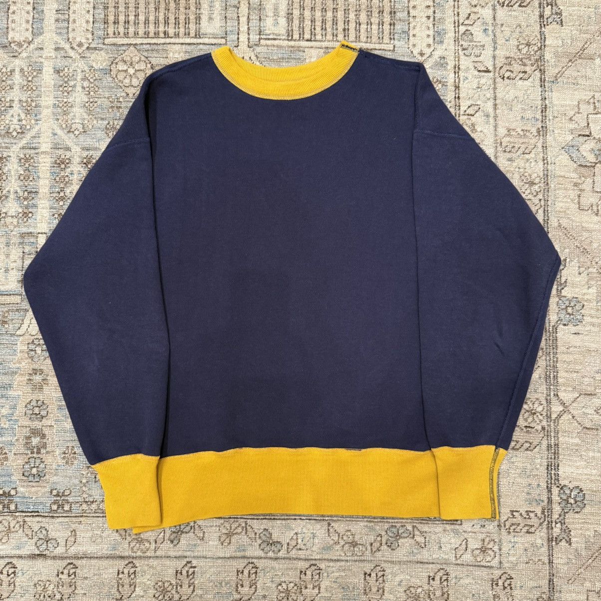 Warehouse & Co. John Gluckow Navy/Yellow Crewneck Size US L / EU 52-54 / 3 - 1 Thumbnail