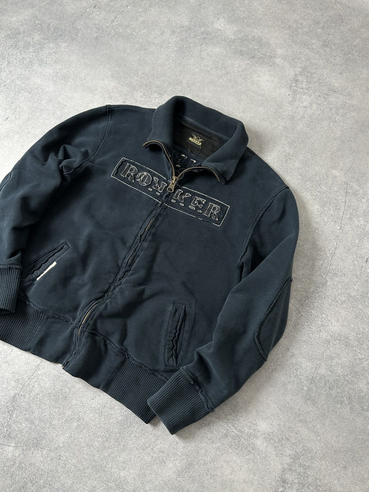 THE ROKKER COMPANY The Rokker company zip-sweatshirt big logo blue Size US M / EU 48-50 / 2 - 4 Thumbnail