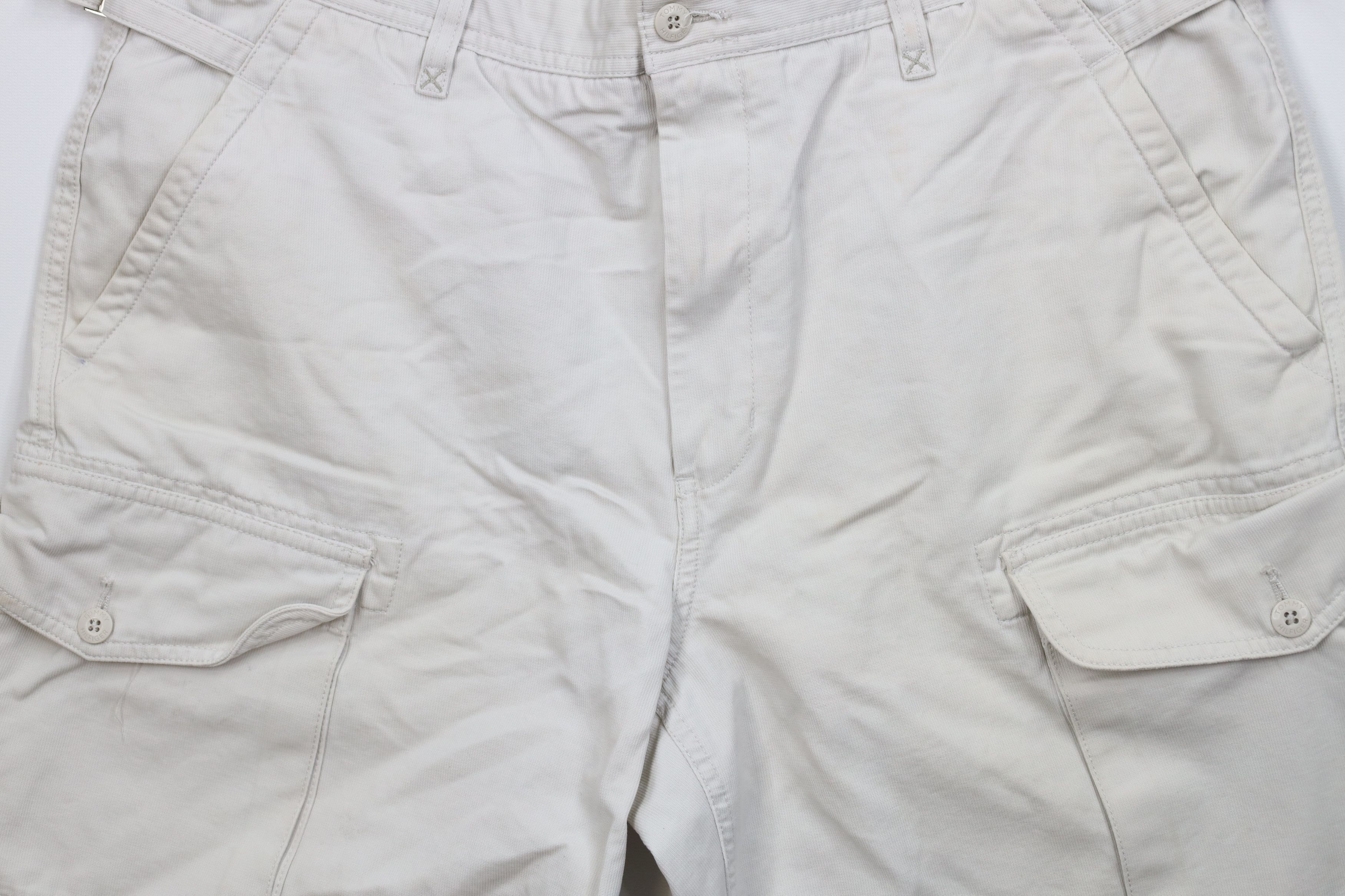 Tommy Hilfiger Vintage Y2K 2004 Tommy Hilfiger Ribbed Surplus Cargo Shorts Size US 34 / EU 50 - 3 Thumbnail