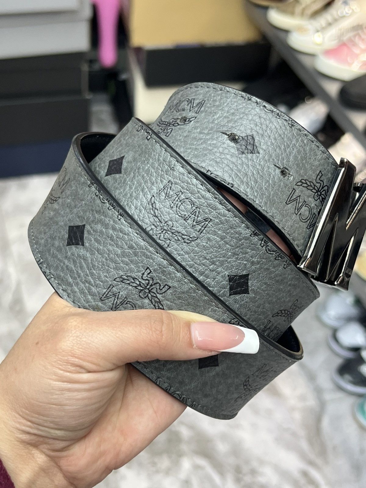 MCM MCM Claus Reversible Belt Size 36 - 3 Thumbnail