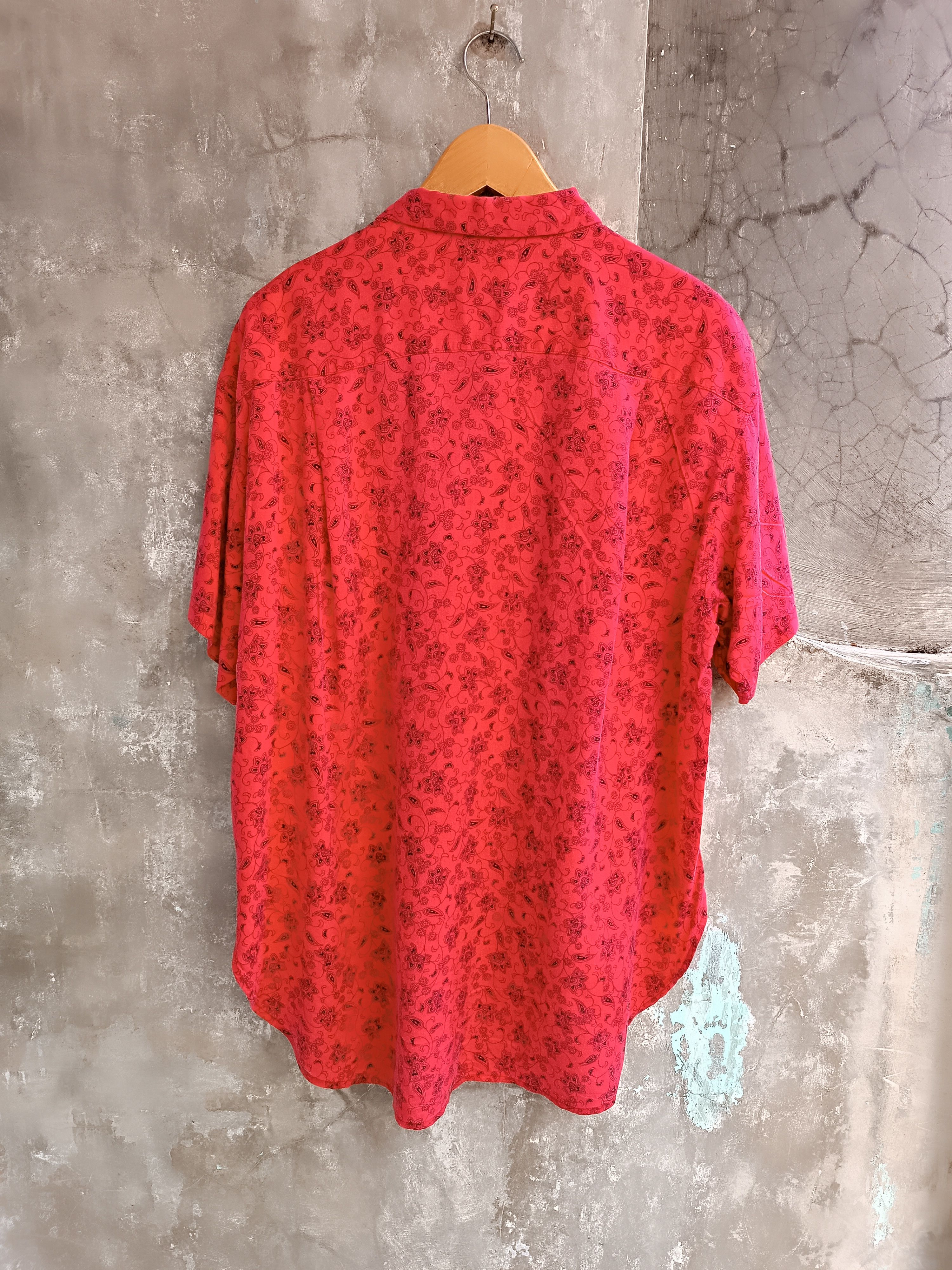 Japanese Brand SILK ROAD HOMME PAISLEY RAYON SHIRT Size US XL / EU 56 / 4 - 2 Thumbnail