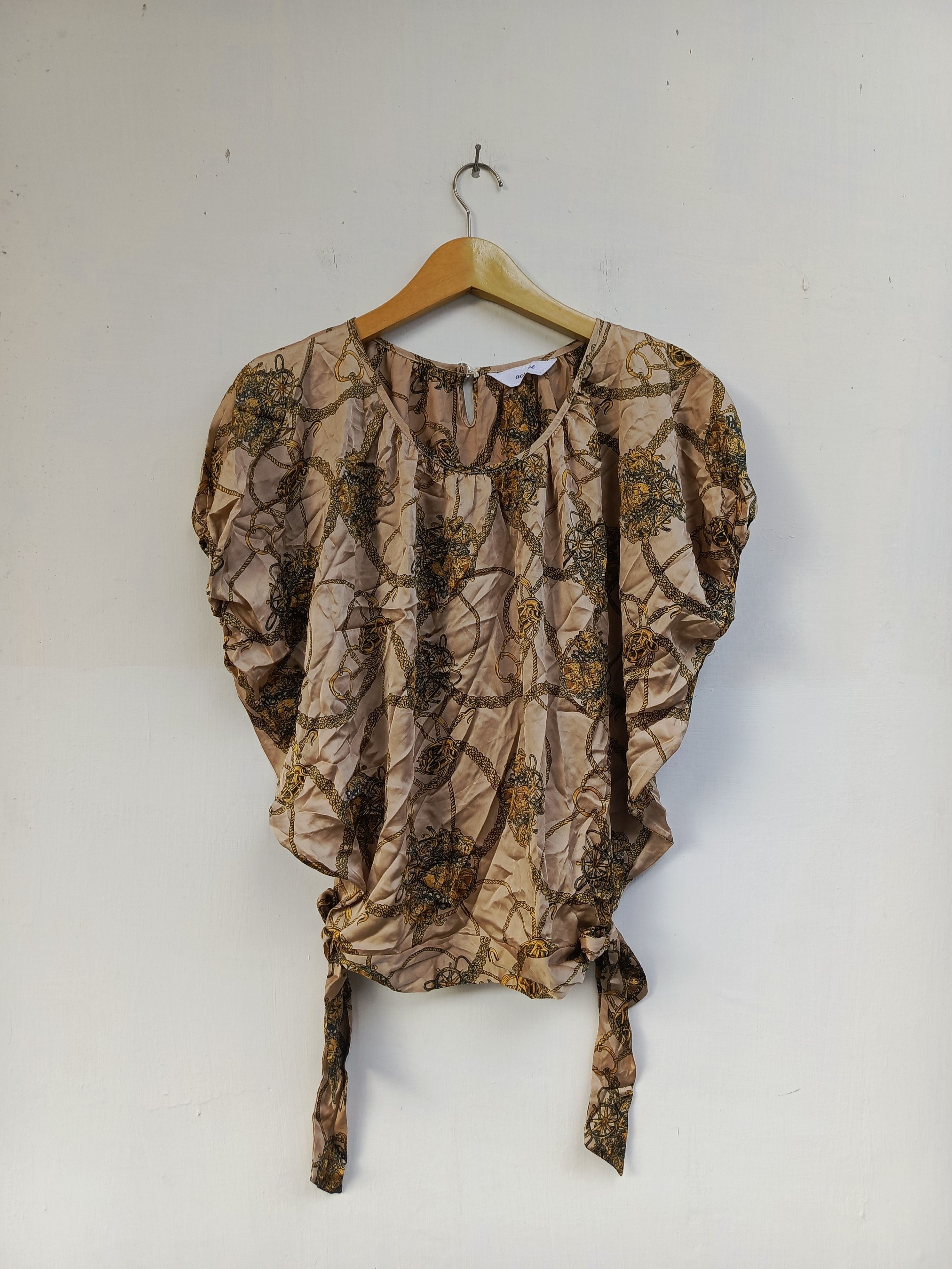 Japanese Brand Actuel chain pattern blouse japanese brand Size M / US 6-8 / IT 42-44 - 1 Thumbnail