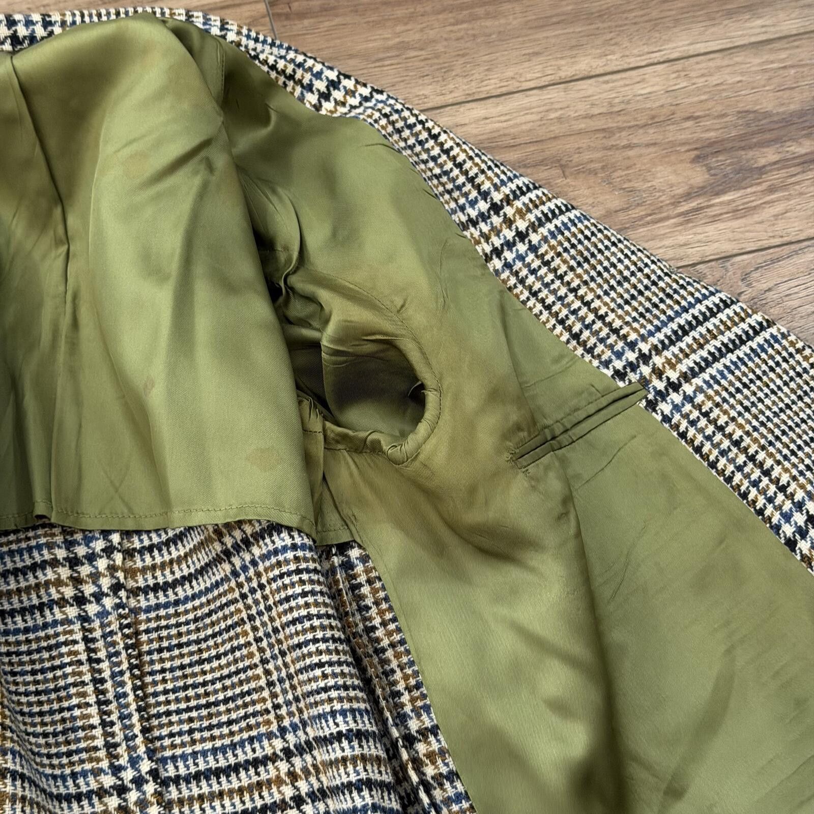 JCPenney Vintage 60s JC Penney Towncraft Wool Tweed Blazer Coat Size 38R - 12 Thumbnail