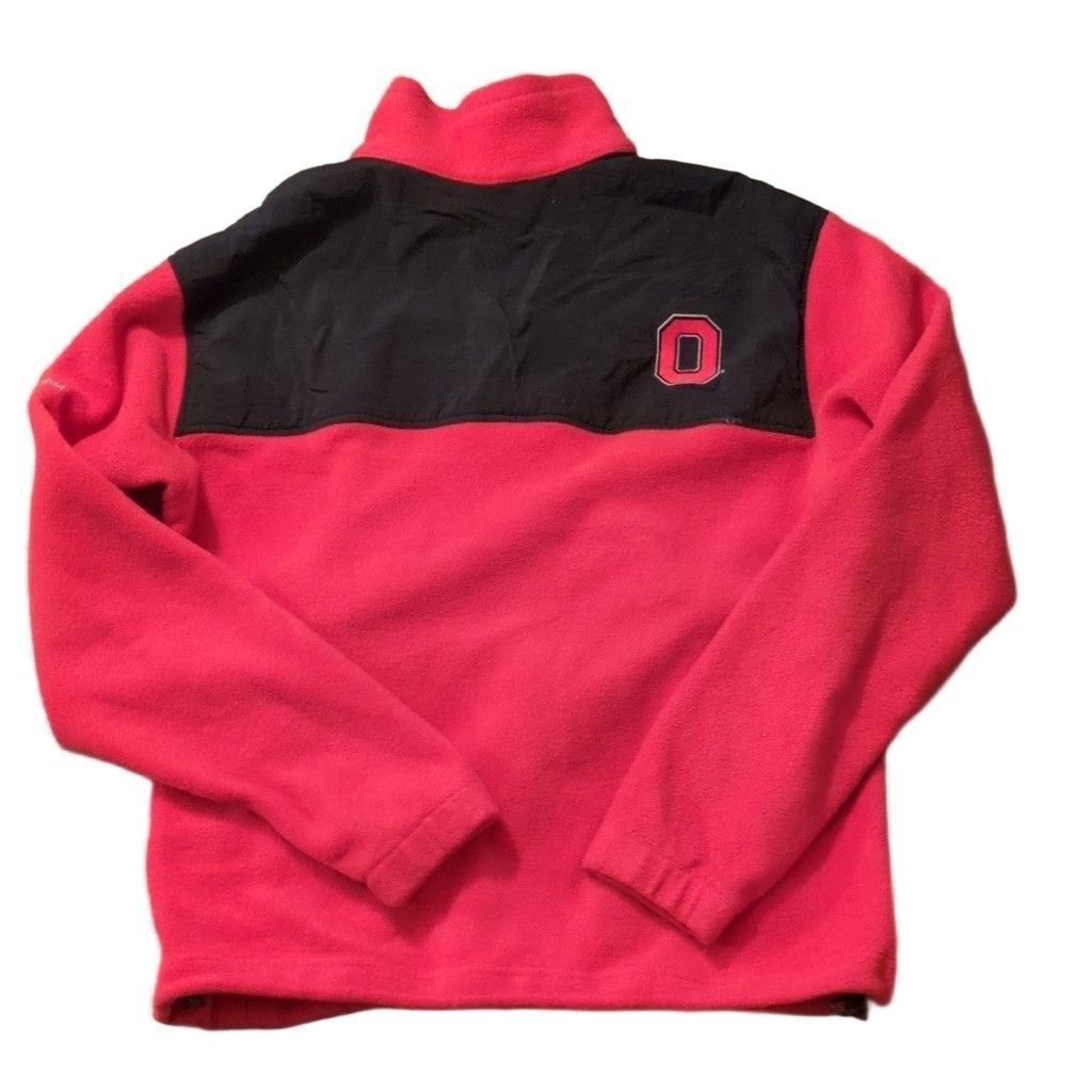 Columbia Columbia X OSU Red Black Fleece Jacket Size Large Size L / US 10 / IT 46 - 10 Thumbnail