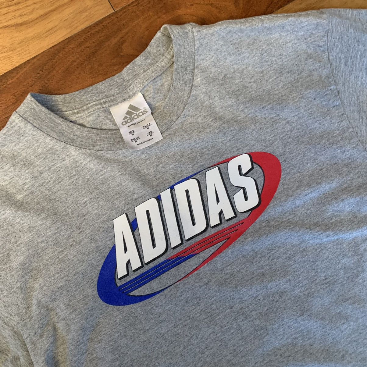 Adidas × Vintage Vintage Adidas Logo Shirt Made in 🇨🇦 Size US M / EU 48-50 / 2 - 1 Thumbnail