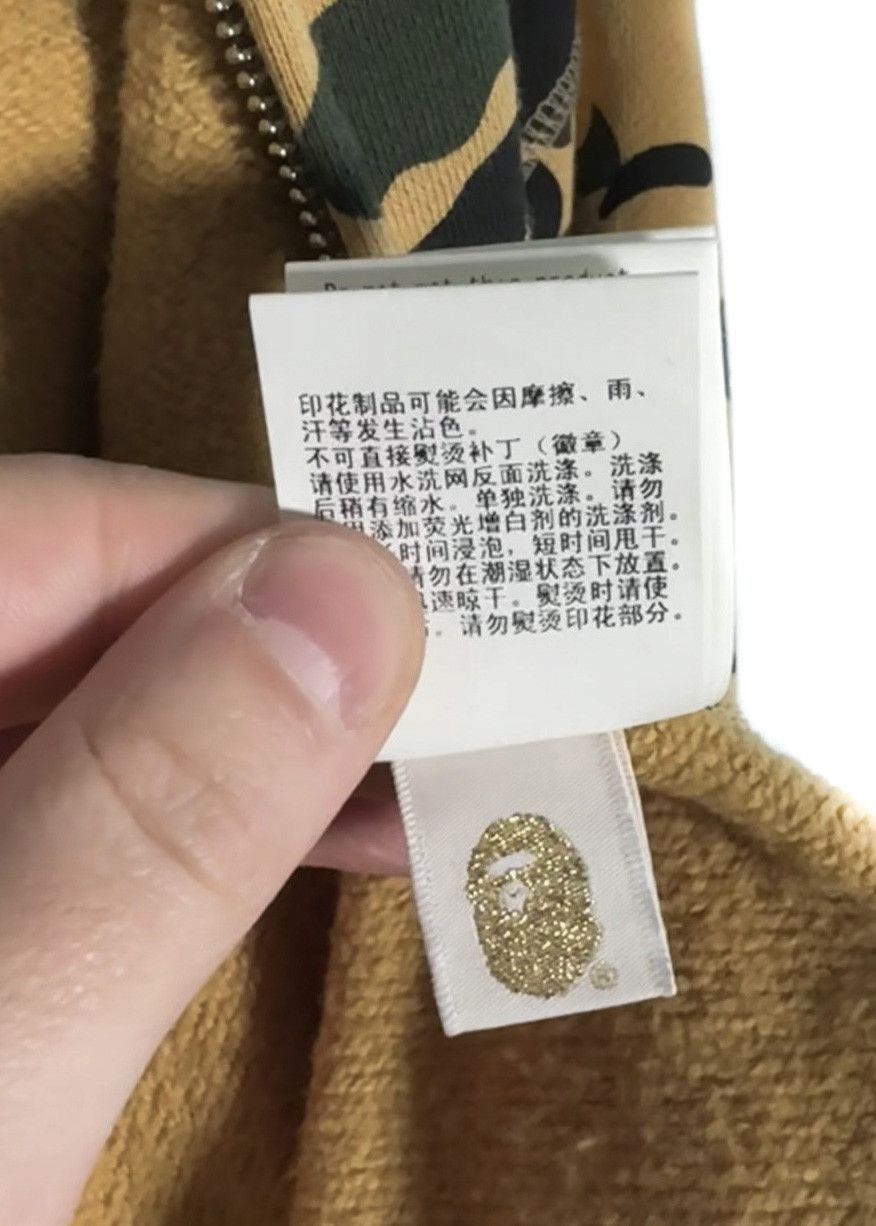 Bape Bape Beige Green Half Half Shark Hoodie Size US XL / EU 56 / 4 - 13 Thumbnail