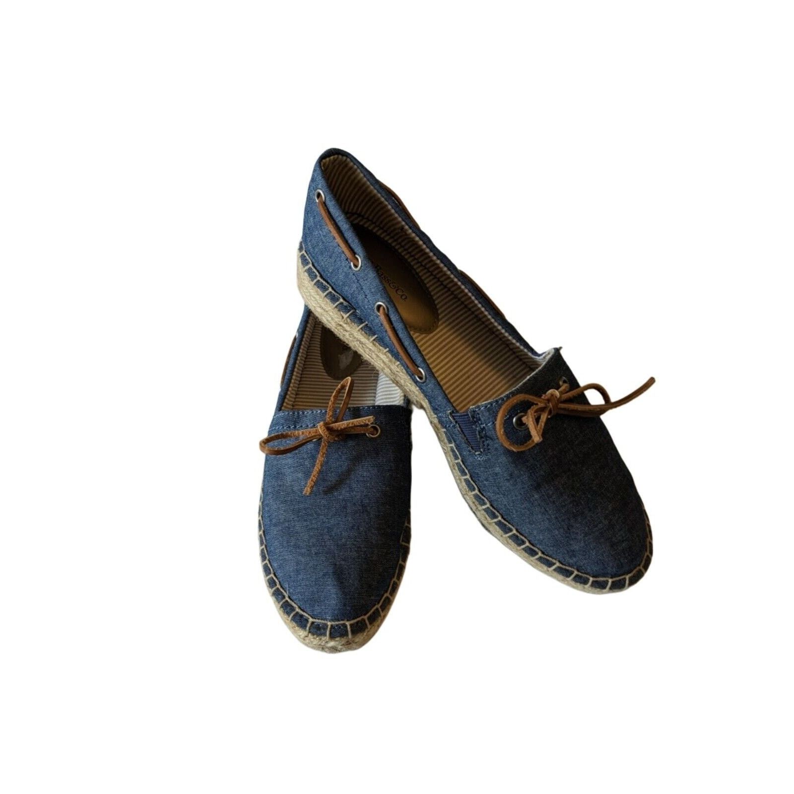 Bass Bass Women's Denim Slip-on Shoes Rope Trim Sneaker Sz 9.5 Size US 9.5 / IT 39.5 - 1 Thumbnail