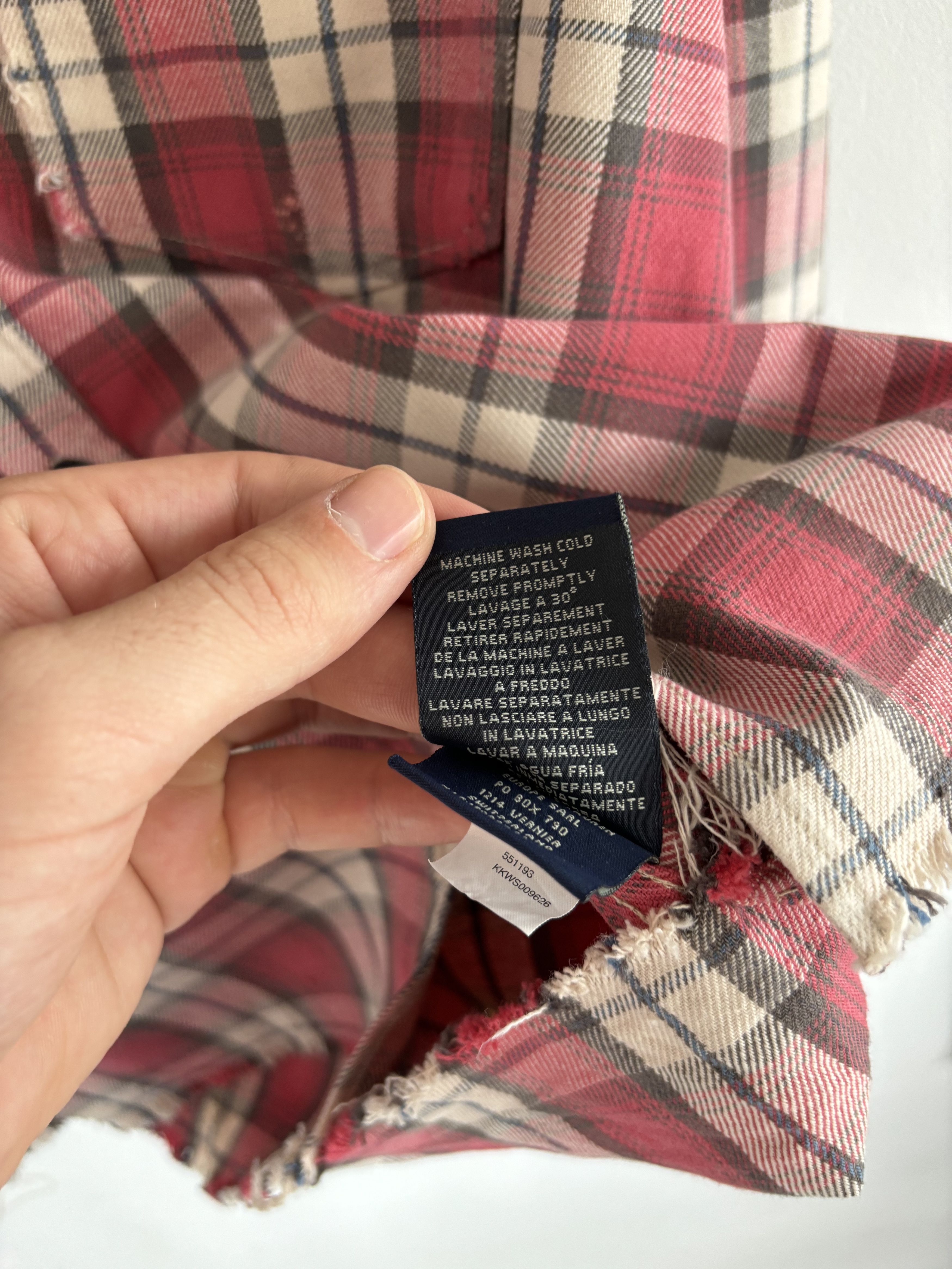 Polo Ralph Lauren Polo Ralph Lauren Checkered Distressed Red Cropped Shirt Size US M / EU 48-50 / 2 - 13 Thumbnail