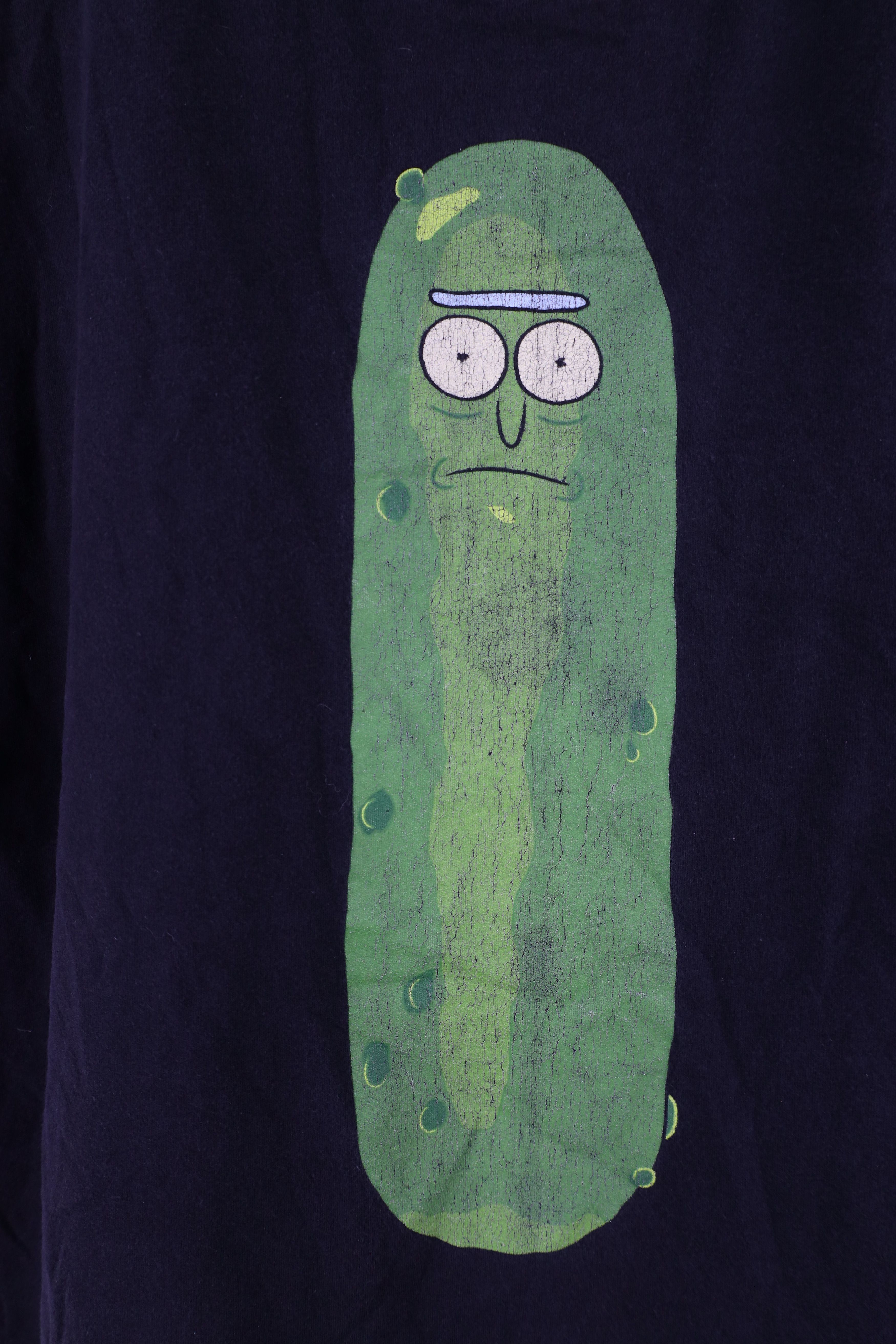 Vintage Vintage Y2K Rick and Morty Pickle Short Sleeve T-Shirt Black Size US XXL / EU 58 / 5 - 4 Thumbnail
