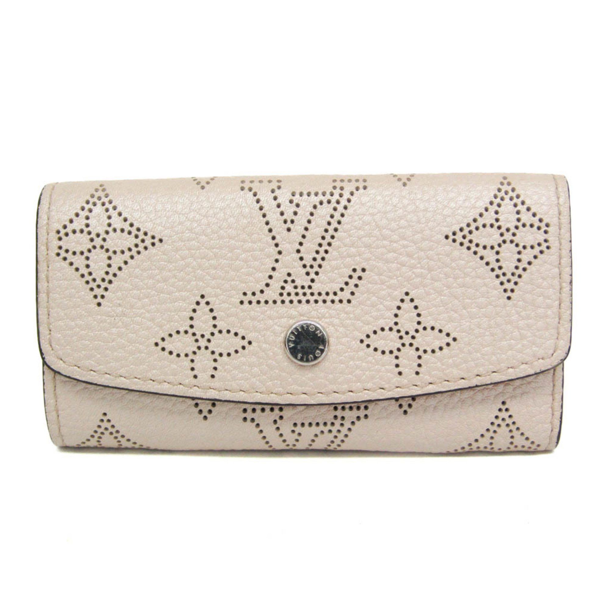 Louis Vuitton Louis Vuitton Mahina 4 Key Holder M80990 Men,Women Leather Key Case Pink Beige Size ONE SIZE - 1 Thumbnail