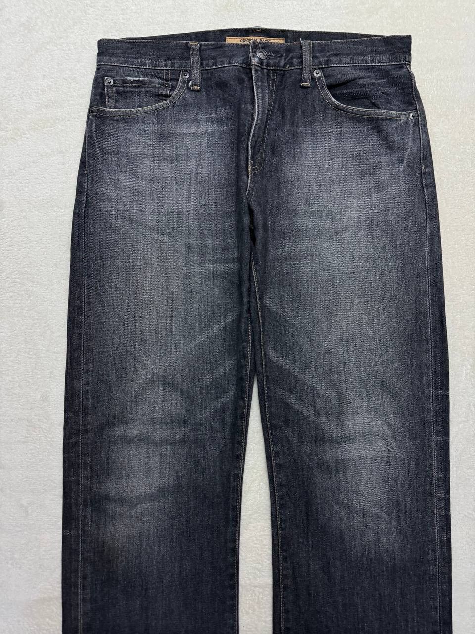 Other INSANE 90s Vintage Uniqlo Mudwash Regular Fit Straight Jeans Size US 32 / EU 48 - 3 Thumbnail