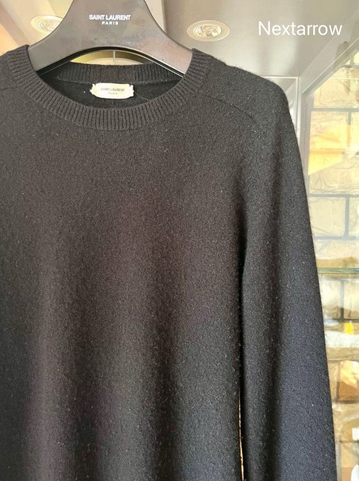 Saint Laurent Paris × Yves Saint Laurent Saint Laurent 21fw Black Cashmere Sweater2410-Nextarrow Size US S / EU 44-46 / 1 - 2 Thumbnail