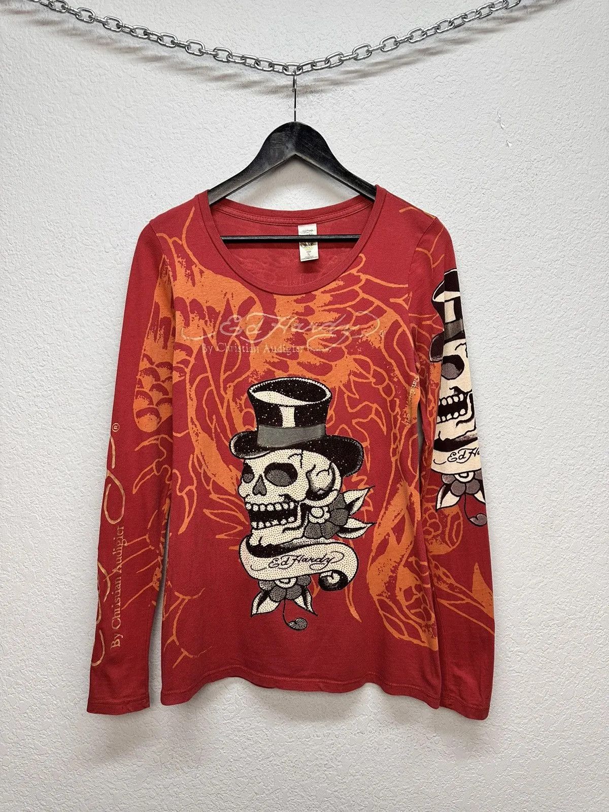 14th Addiction Christian Audigier Longsleeve Shirt Ed Hardy Vintage Y2K Size US S / EU 44-46 / 1 - 1 Thumbnail