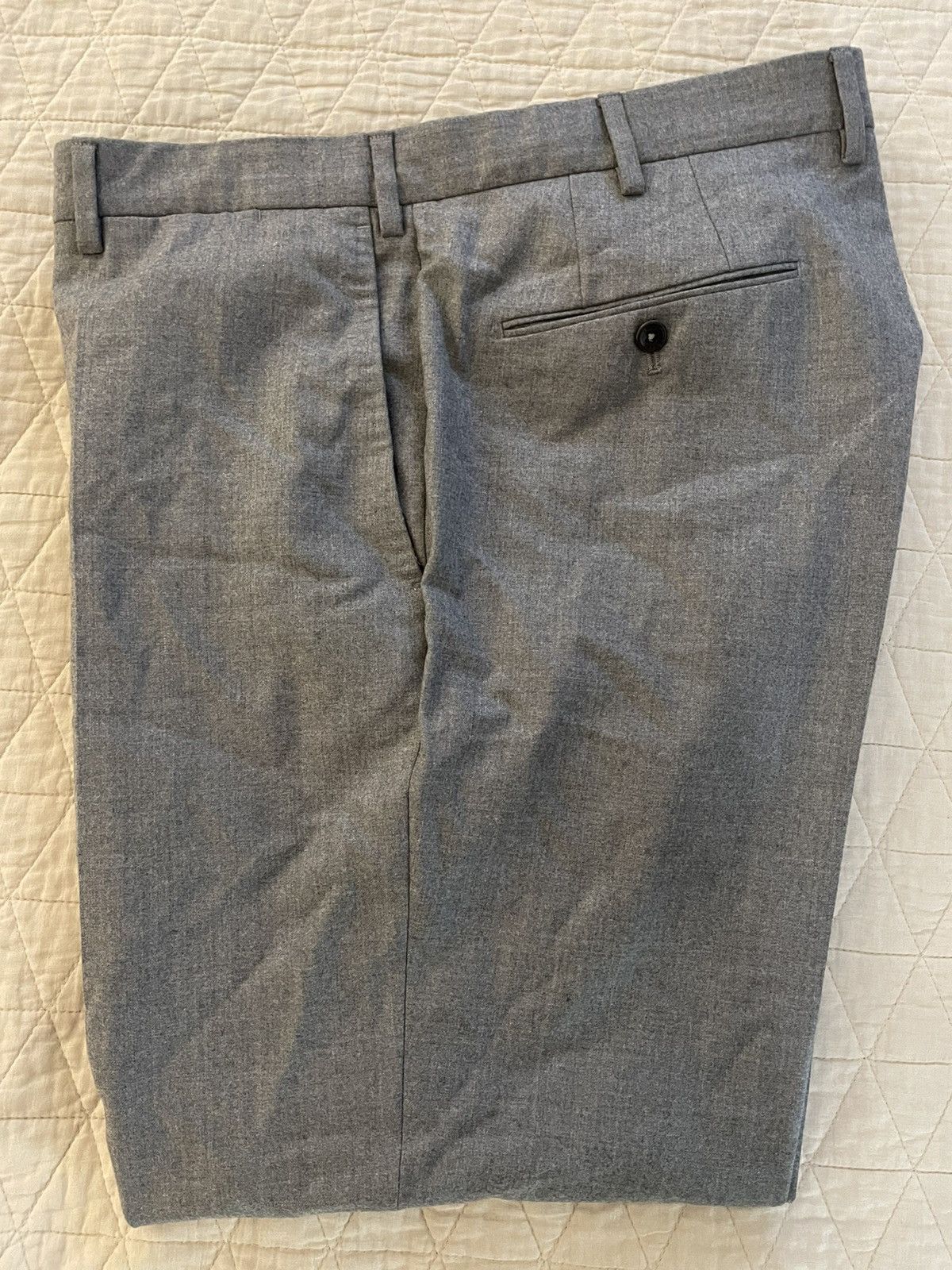 Incotex Super 130's Wool Flannel Flat Front Trouser Size US 40 / EU 56 - 1 Thumbnail
