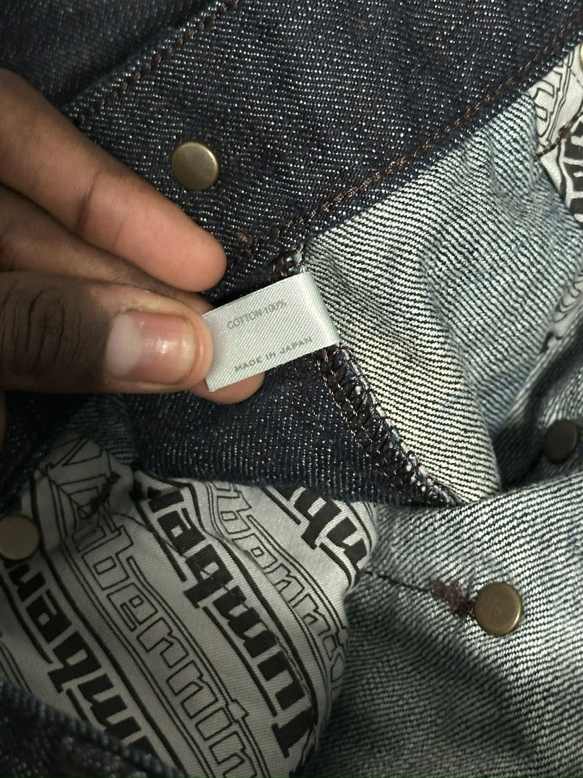 Number (N)ine Deadstock NUMBER(N)INE2002AW NOWHEREMAN George-era raw denim Size US 44 / EU 60 - 2 Thumbnail