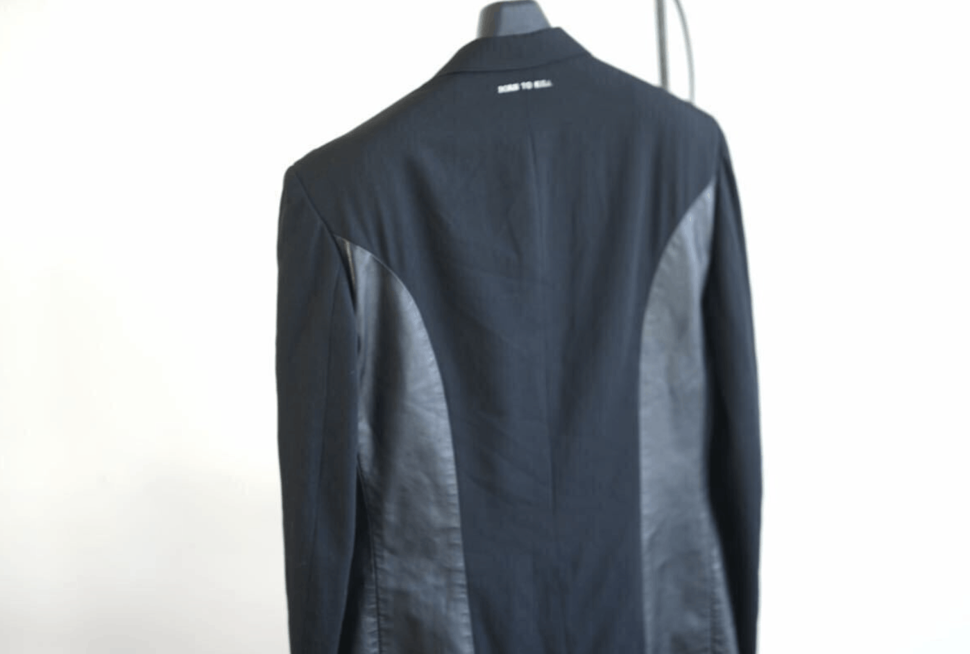Yohji Yamamoto Yohji Yamamoto Pour Homme Leather Switching Tailored Jacket Size US XL / EU 56 / 4 - 3 Thumbnail