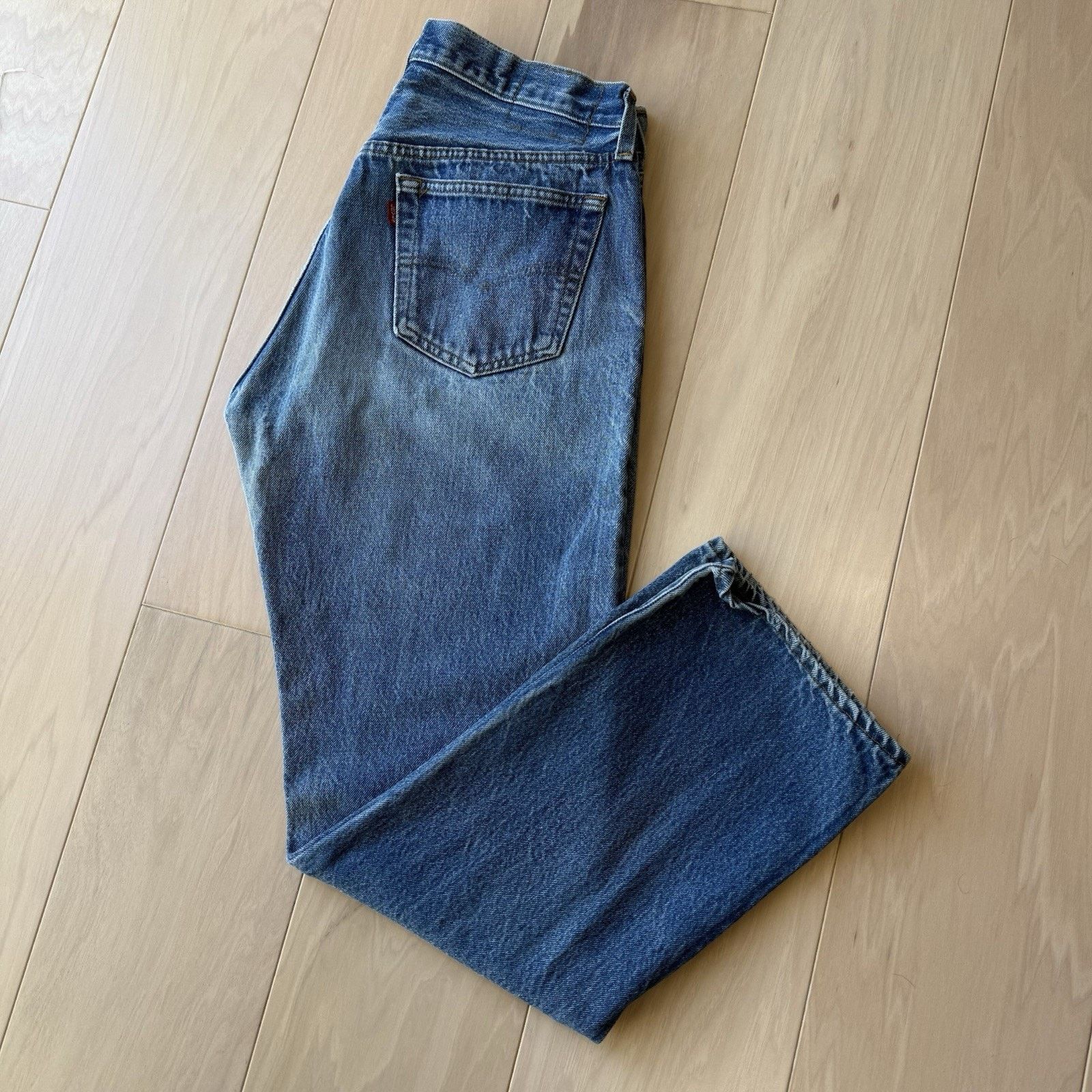 Levi's × Vintage Vintage Levis 501 Jeans 32 Blue 80s Dark Wash Made in USA Size US 32 / EU 48 - 12 Thumbnail