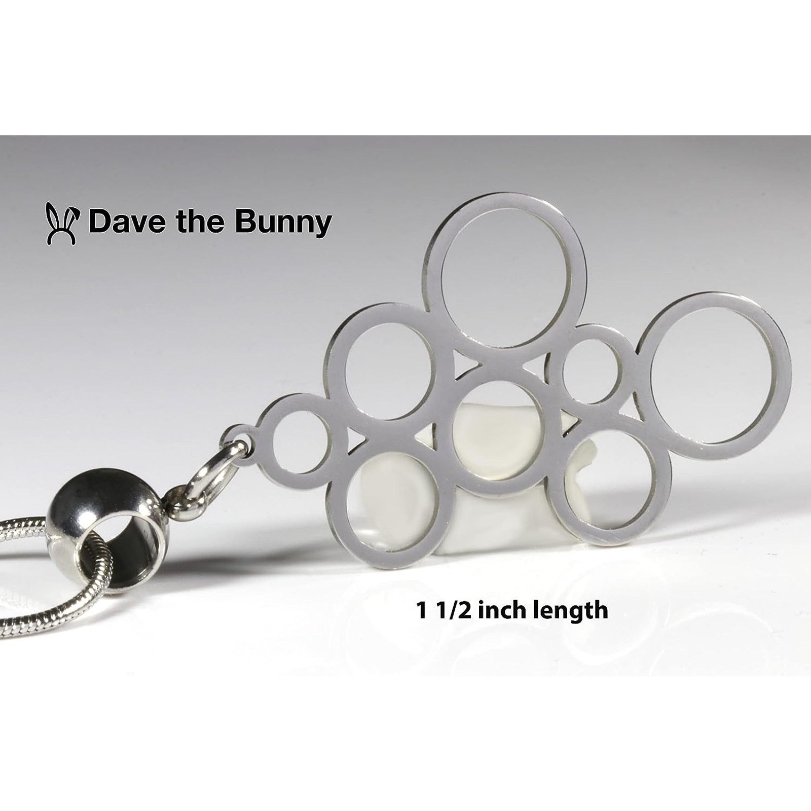 & Other Stories Circle Necklace - Trendy Silver Charm Pendant Size ONE SIZE - 4 Thumbnail