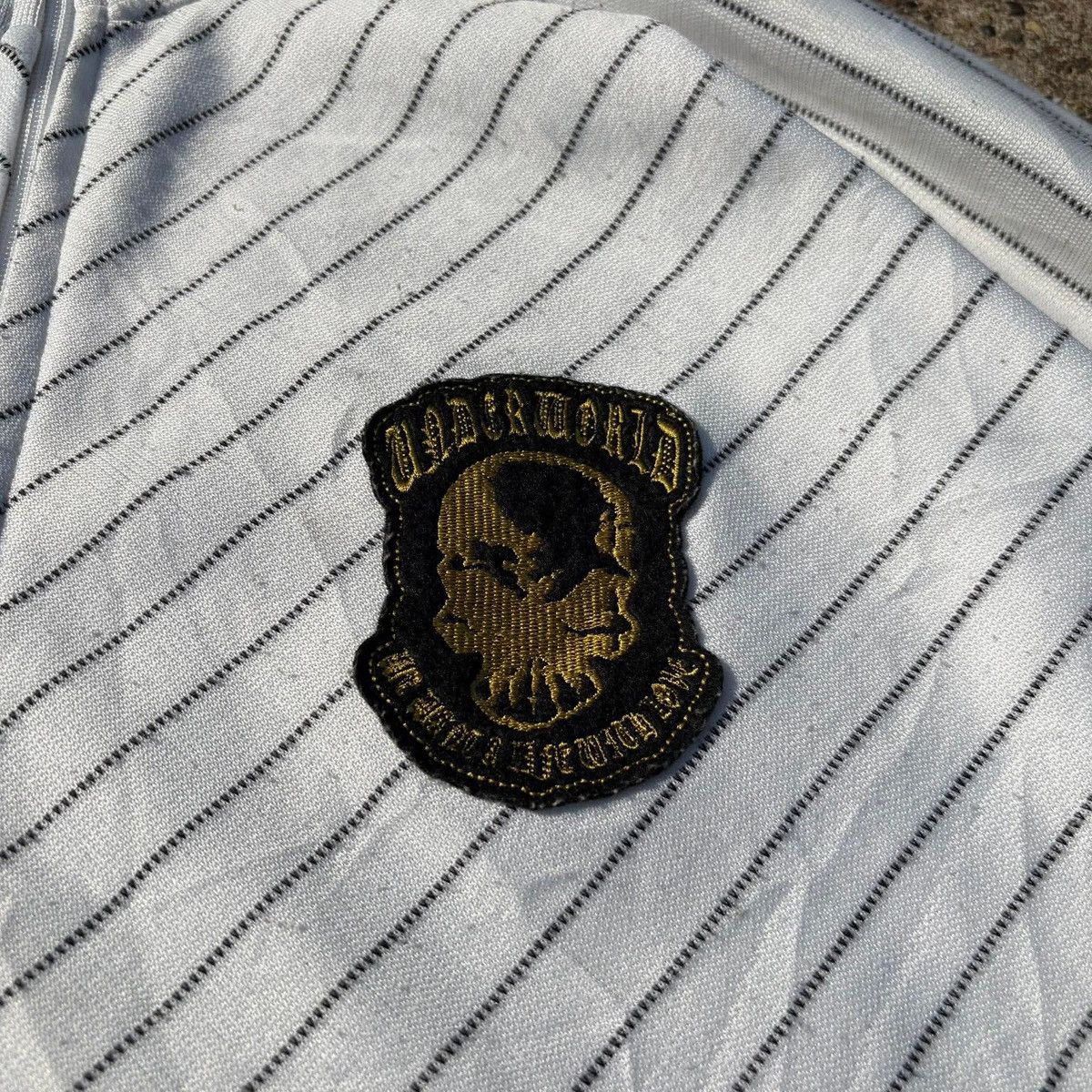 Japanese Brand Fogaty House Skull Pinstripe Track Jacket Size US XL / EU 56 / 4 - 4 Thumbnail