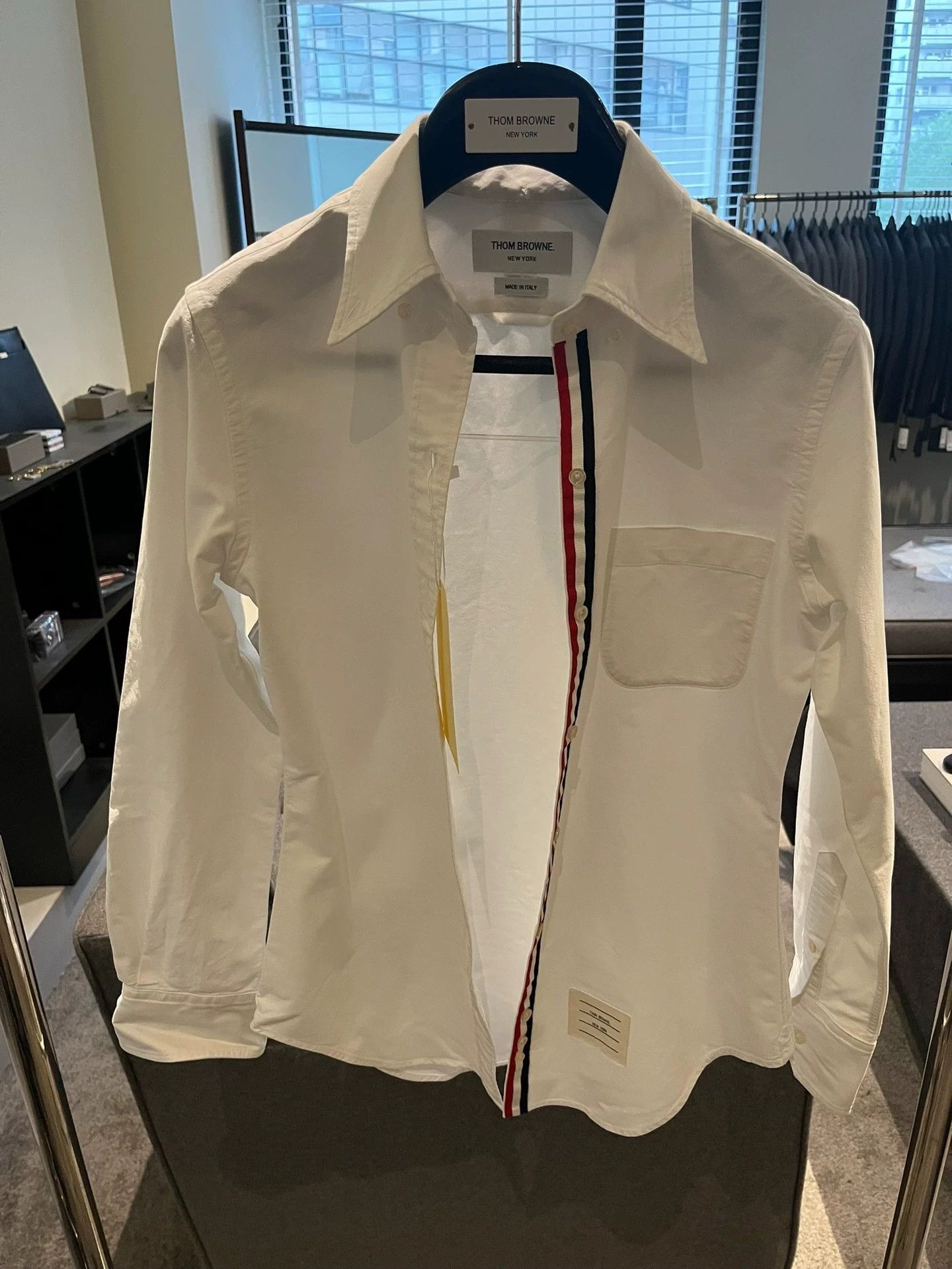 Thom Browne Thom Browne Women's Tricolor Placket Shirt White Size38 Size XS / US 0-2 / IT 36-38 - 2 Thumbnail