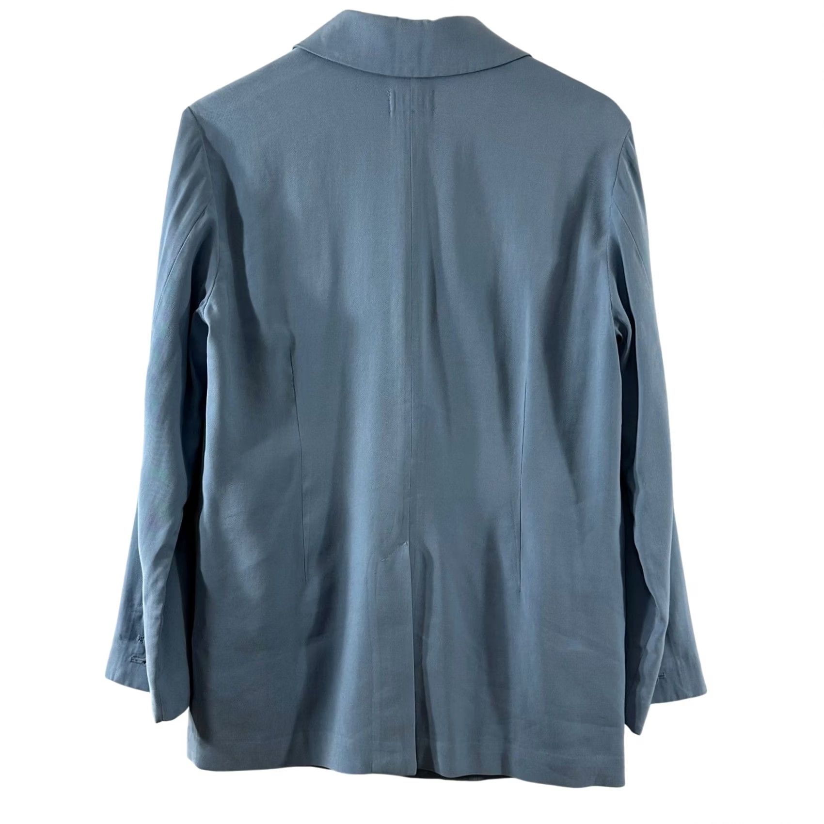 Vintage Open Edit Dusty Blue Single Button The Icon Relaxed Blazer Size XS / US 0-2 / IT 36-38 - 4 Thumbnail
