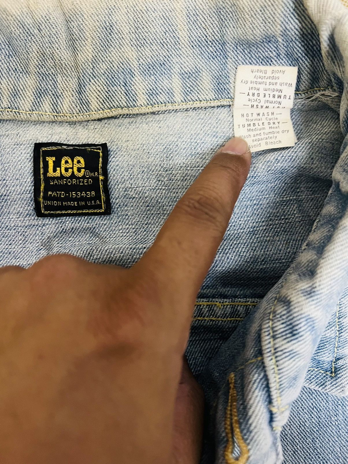 Lee × Vintage VINTAGE THRASHED LEE RIDER SANFORIZED UNION MADE JACKET Size US L / EU 52-54 / 3 - 11 Thumbnail