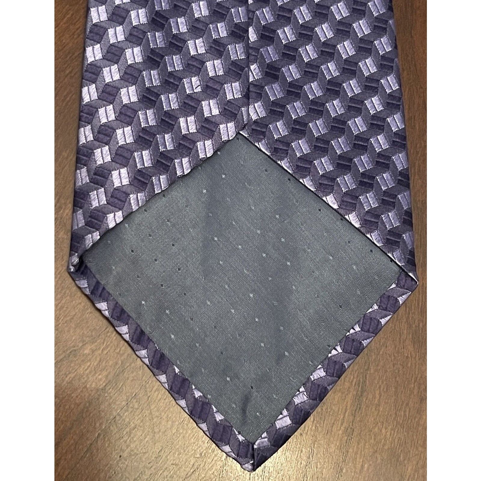 Geoffrey Beene Geoffrey Beene Blue 100% Silk Men’s Neck Tie Made In Italy Size ONE SIZE - 2 Thumbnail